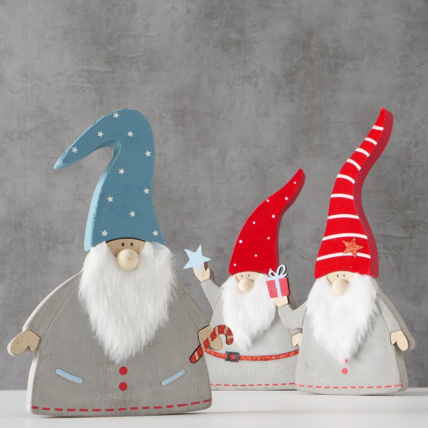 Dekoaufsteller Viggo 3er Set, mehrfarbig 