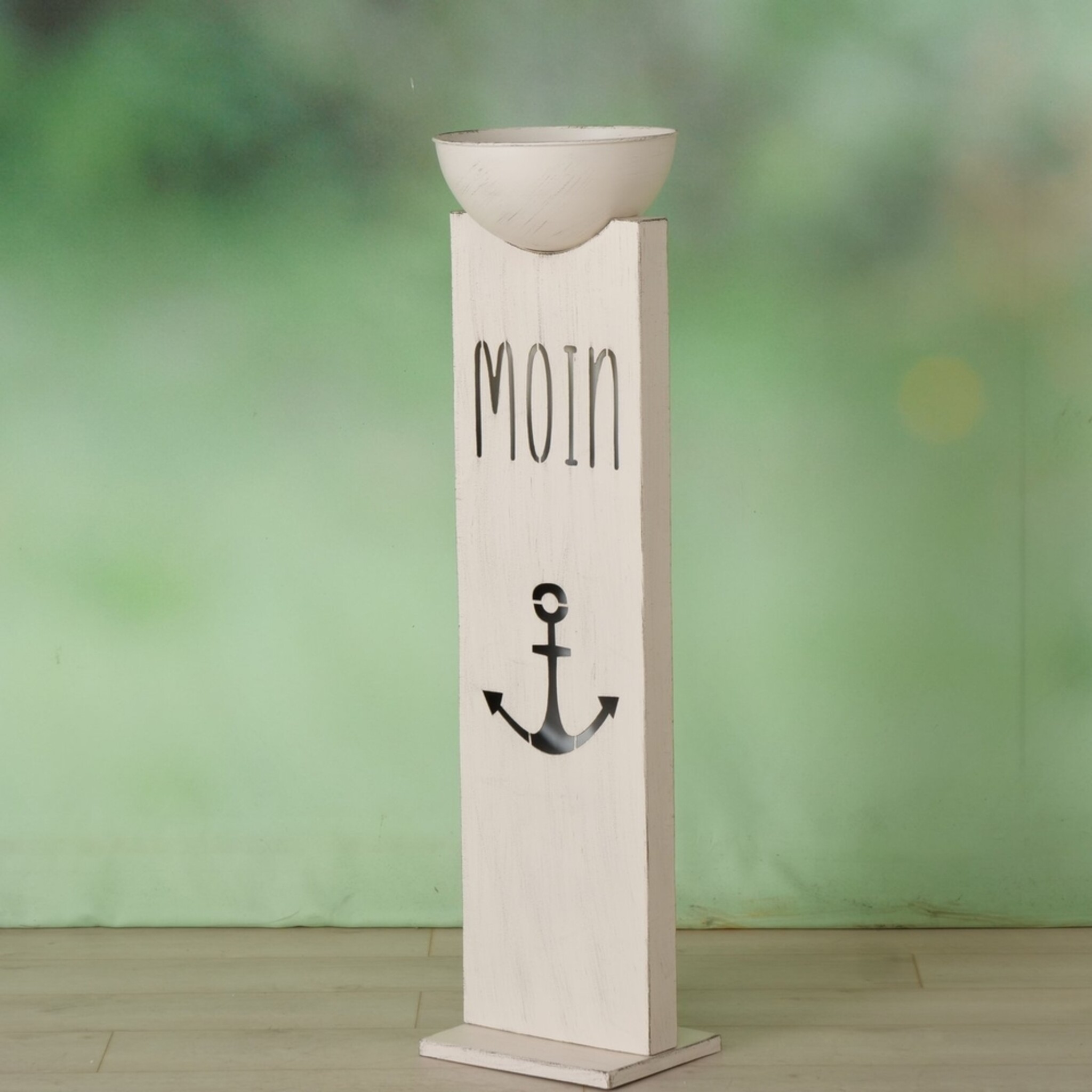 Dekosäule Hallig, weiss 118,5 cm, Ø 31 cm