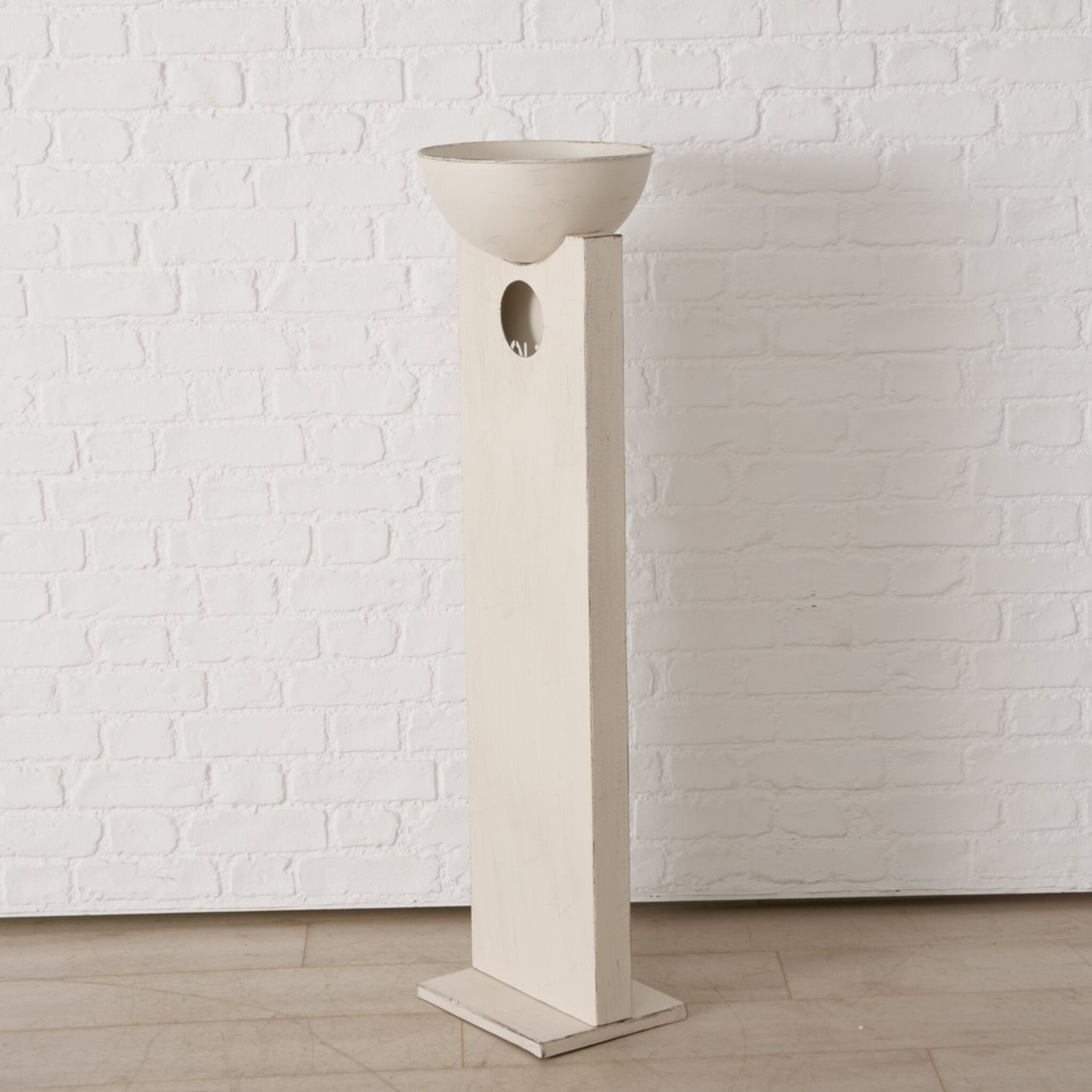 Dekosäule Hallig, weiss 118,5 cm, Ø 31 cm