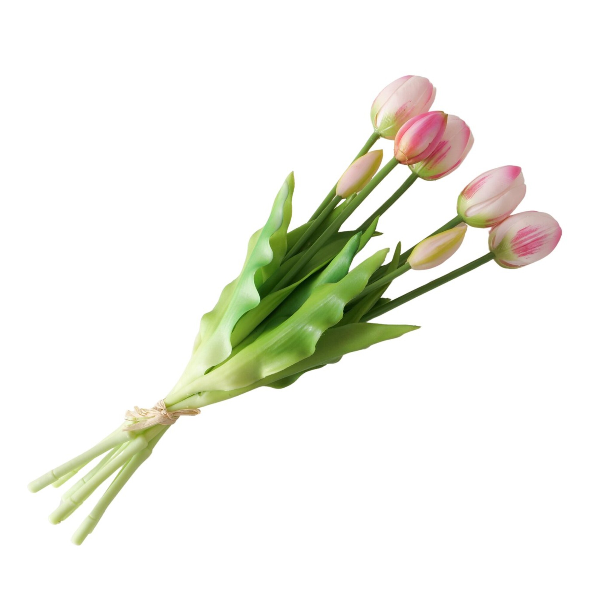 Dekostrauß Tulpen künstlich, rosa 