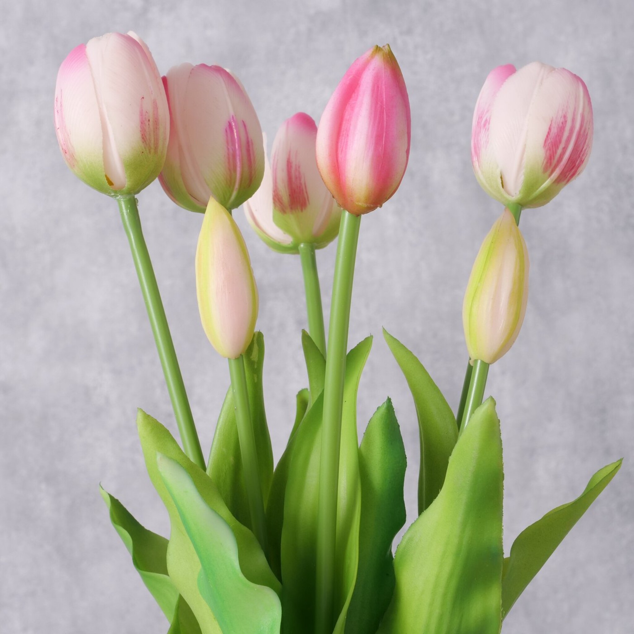 Dekostrauß Tulpen künstlich, rosa 