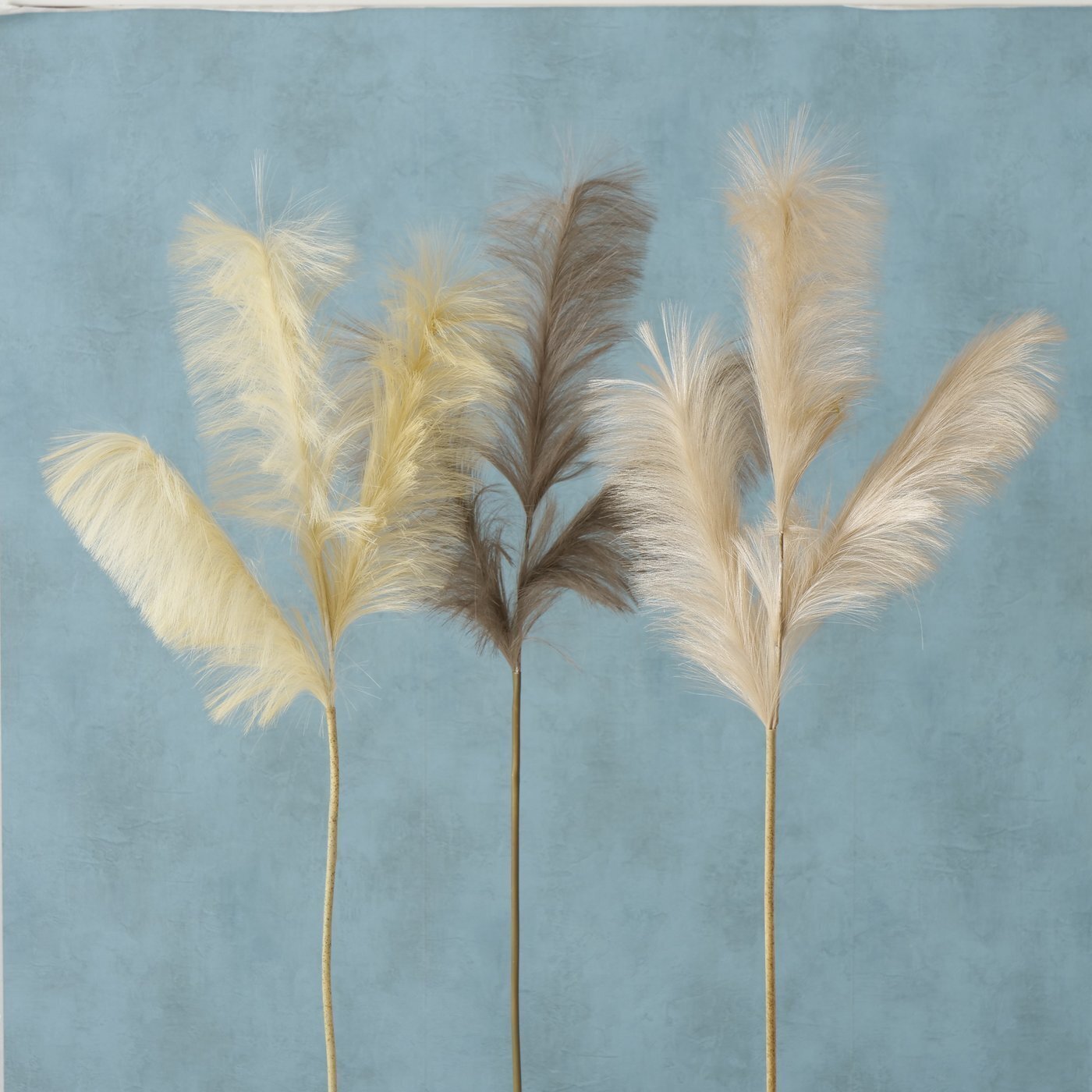 Dekozweig Schilf, braun 