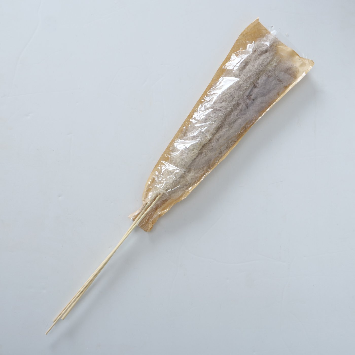 Dekozweig Pampasgras dreiteilig, natur 