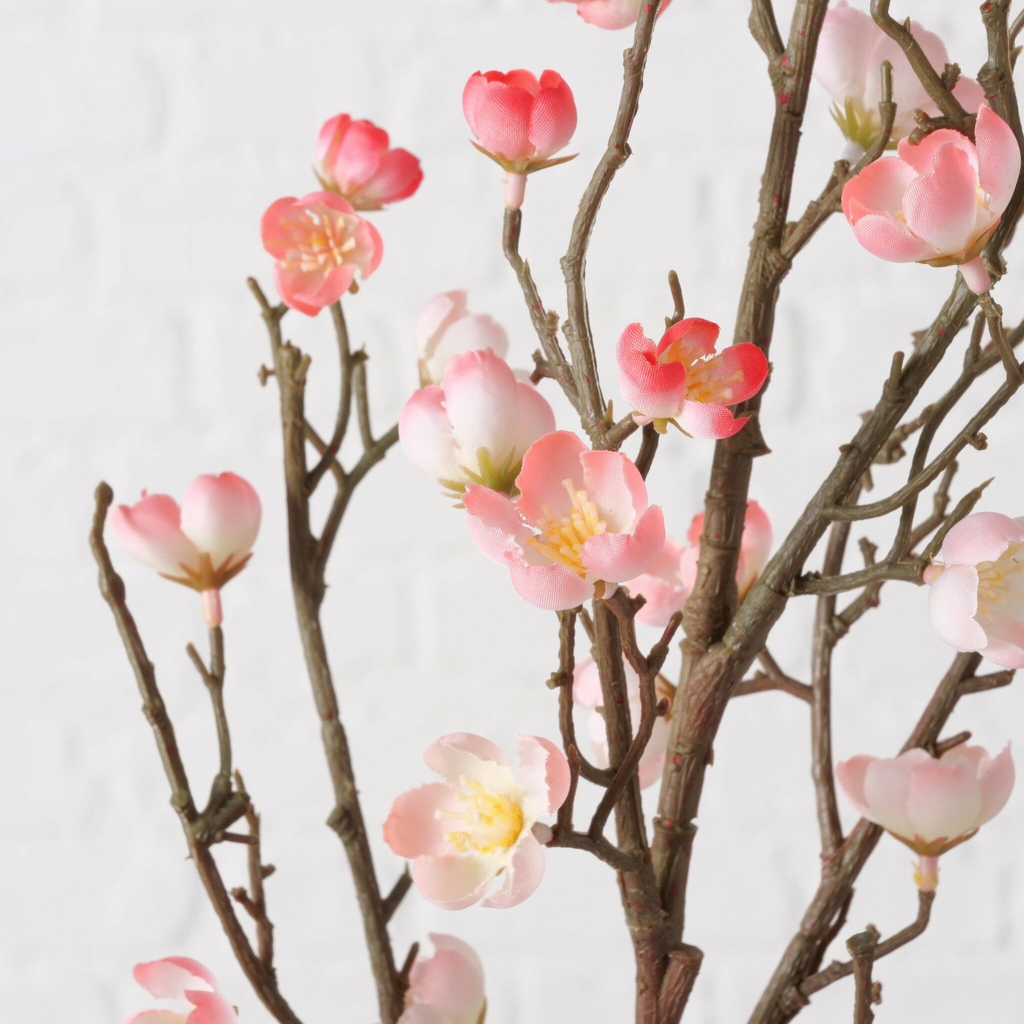 Dekozweig Pfirsichblüte, künstlich, rosa 