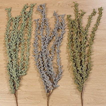 Boltze Dekozweig Soria 3er Set, grün