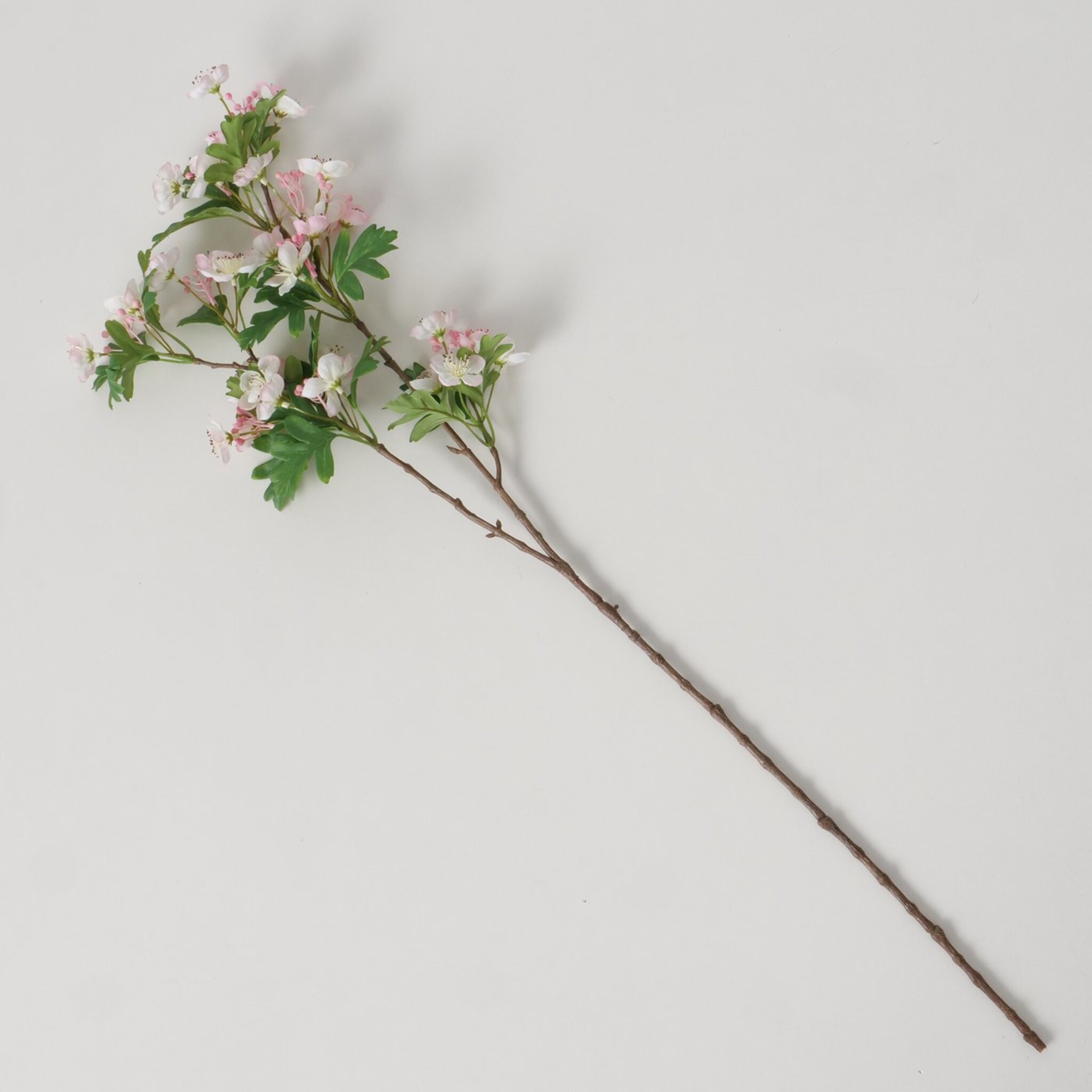 Dekozweig Weißdorn, künstlich, rosa 