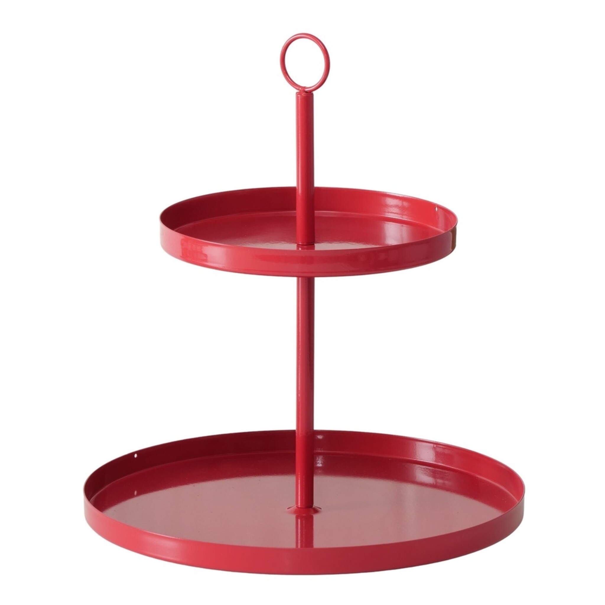Etagere Samina aus Metall, rot 