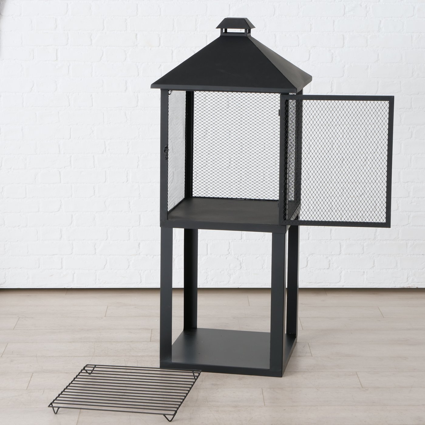 Feuerkörbe Rob 2er Set, schwarz 