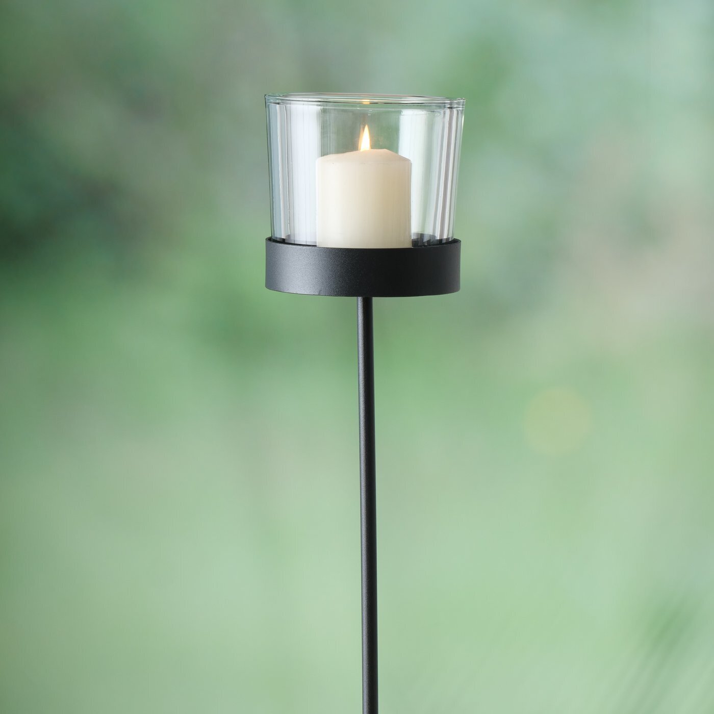 Garten Windlicht Kinga, schwarz 