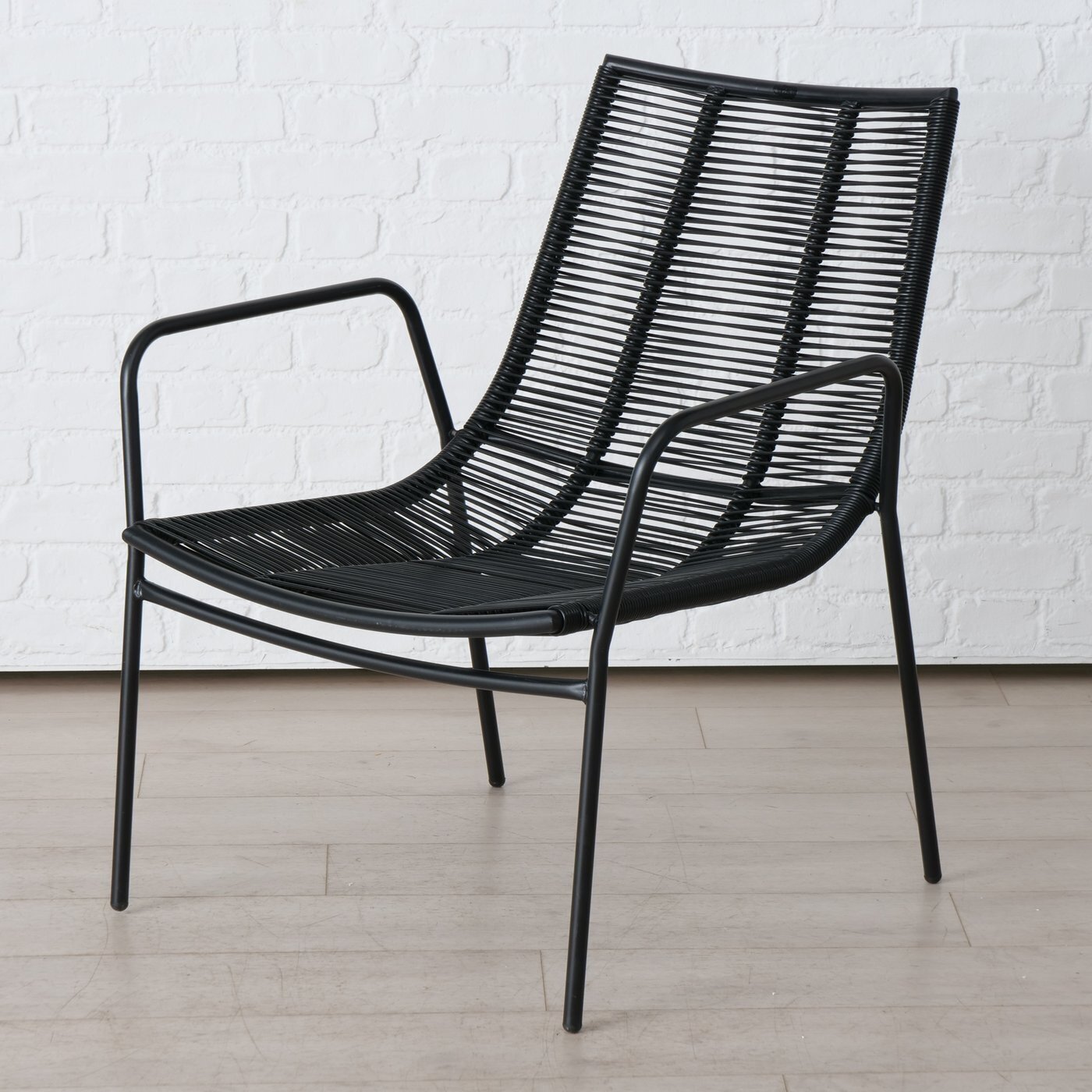 Gartenmöbel Set Kendo Rattan 3 teilig, schwarz 