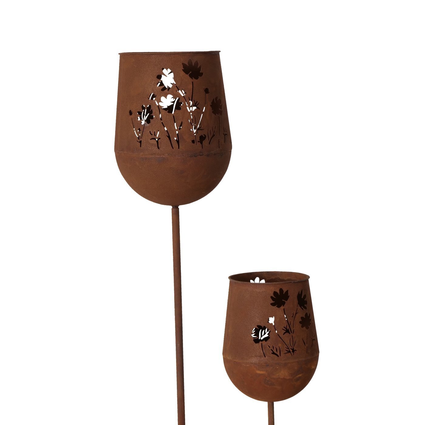 Gartenstab Lamia, 2er Set, braun