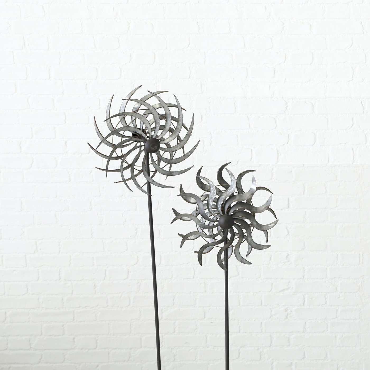 Gartenstab Liv aus Eisen, silber