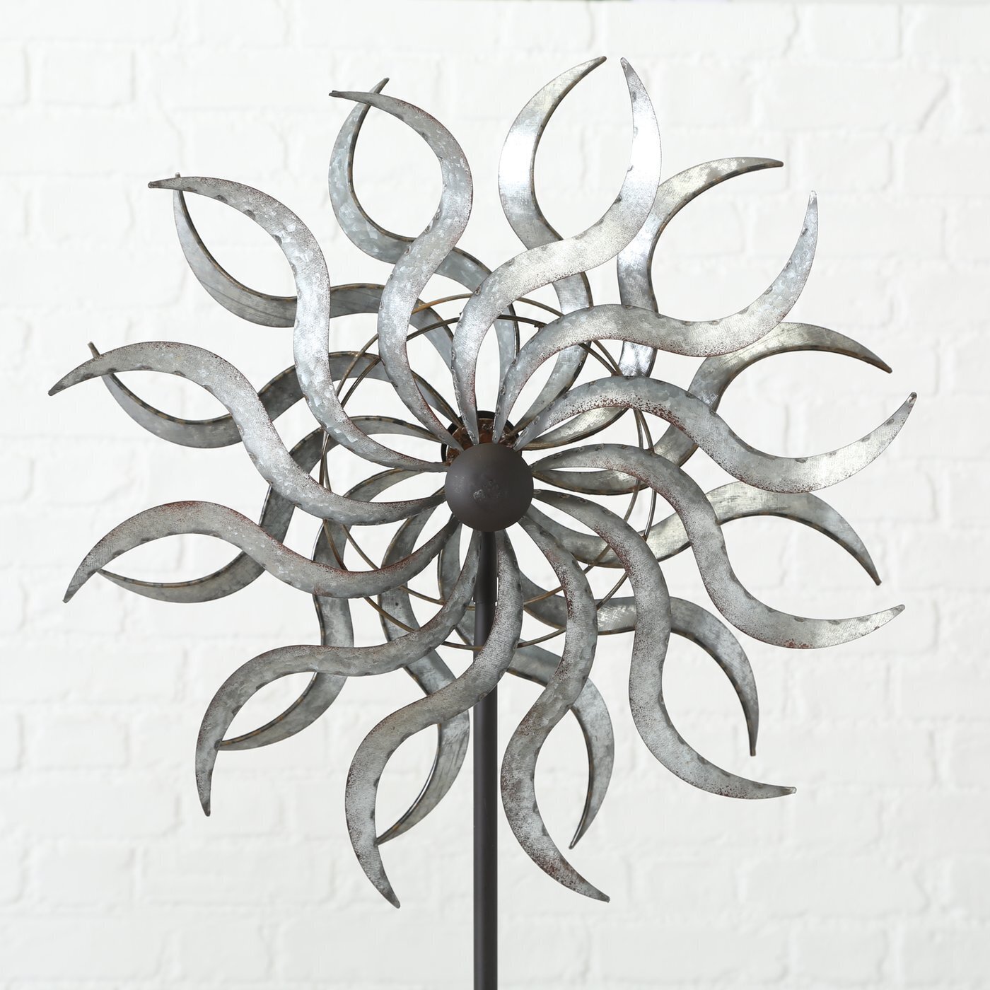 Gartenstab Liv aus Eisen, silber