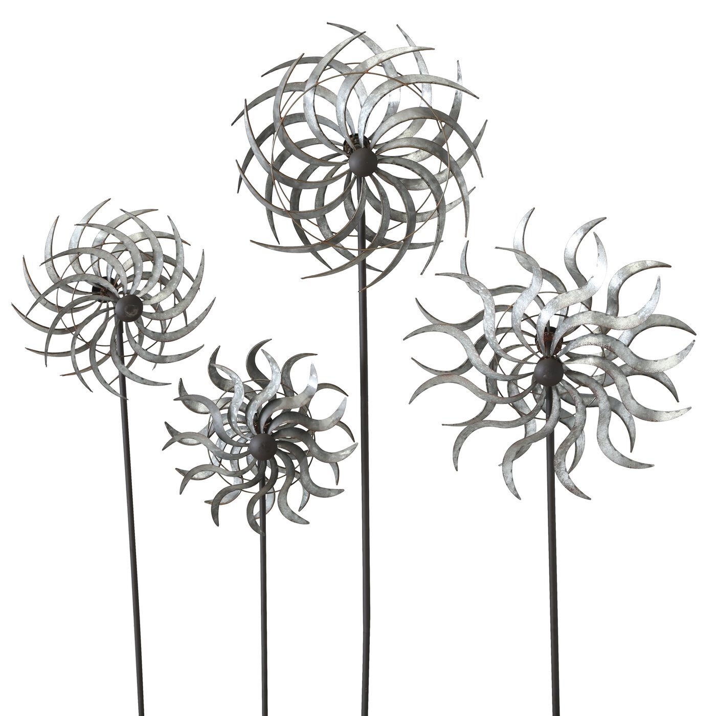 Gartenstab Liv aus Eisen, silber