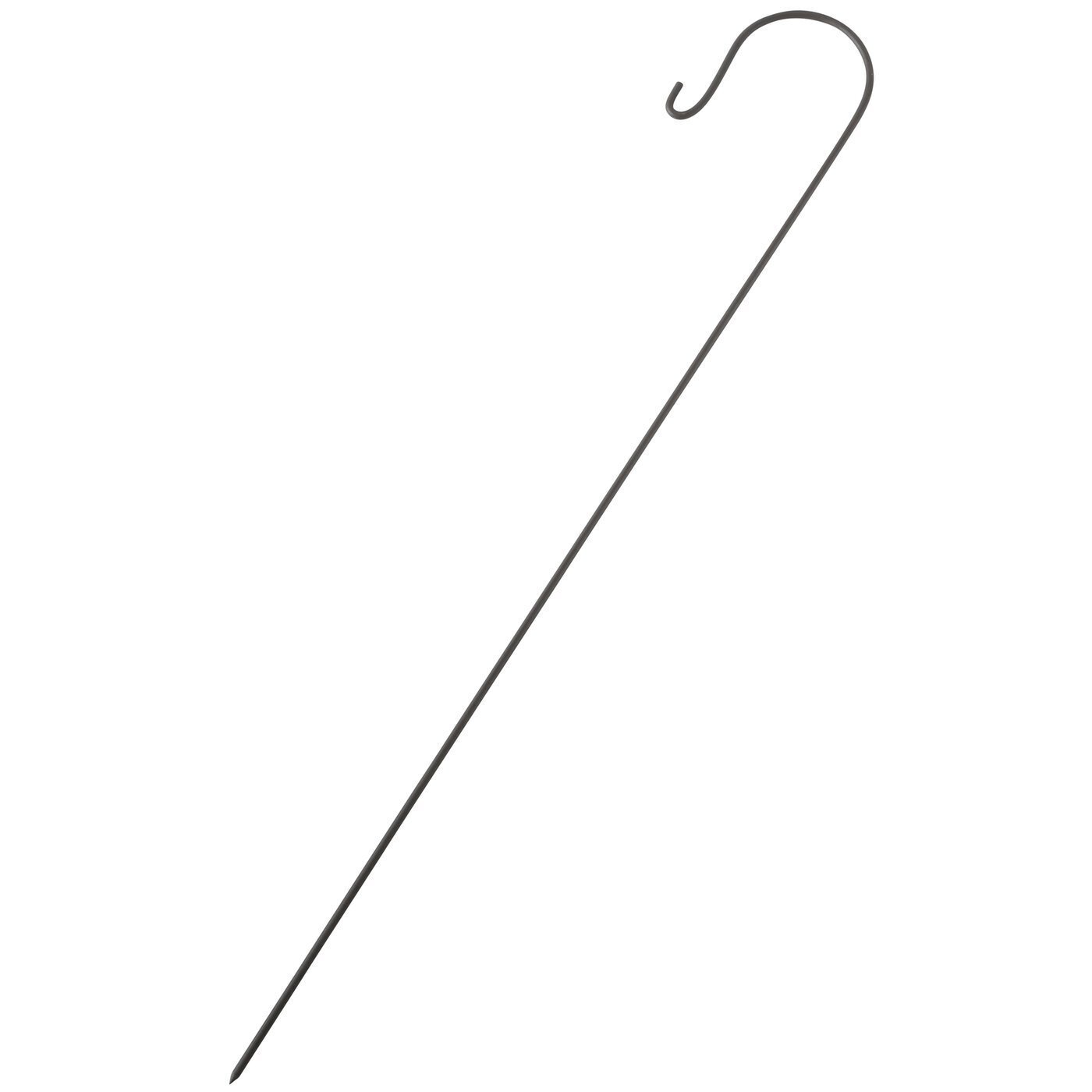 Gartenstab mit Haken, braun 