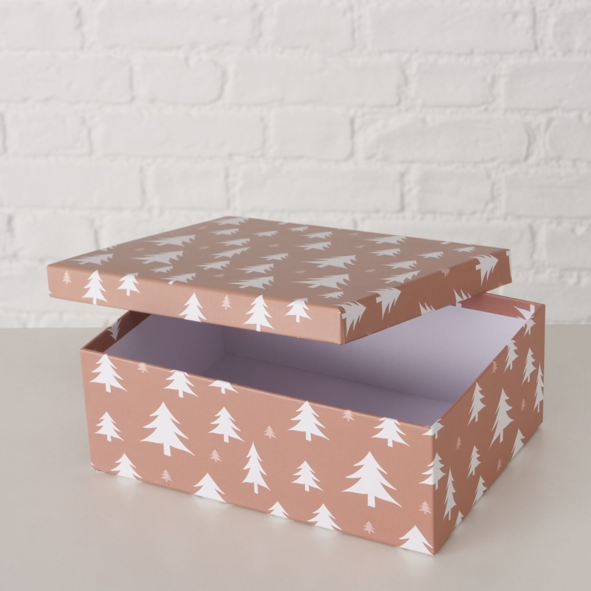 Geschenkbox Tilio, 3er Set, beige