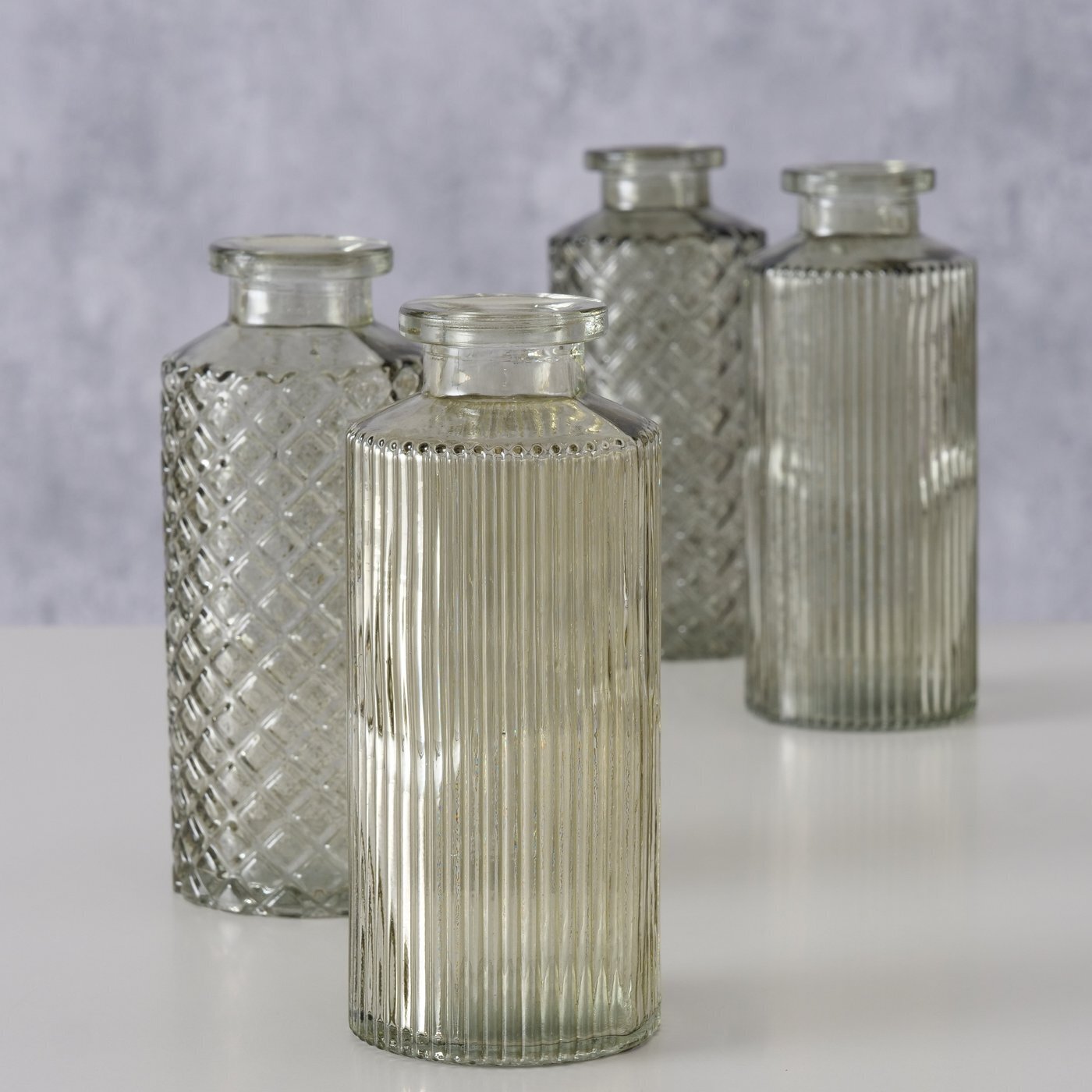 Glasvase Panja 4-teilig, grün 