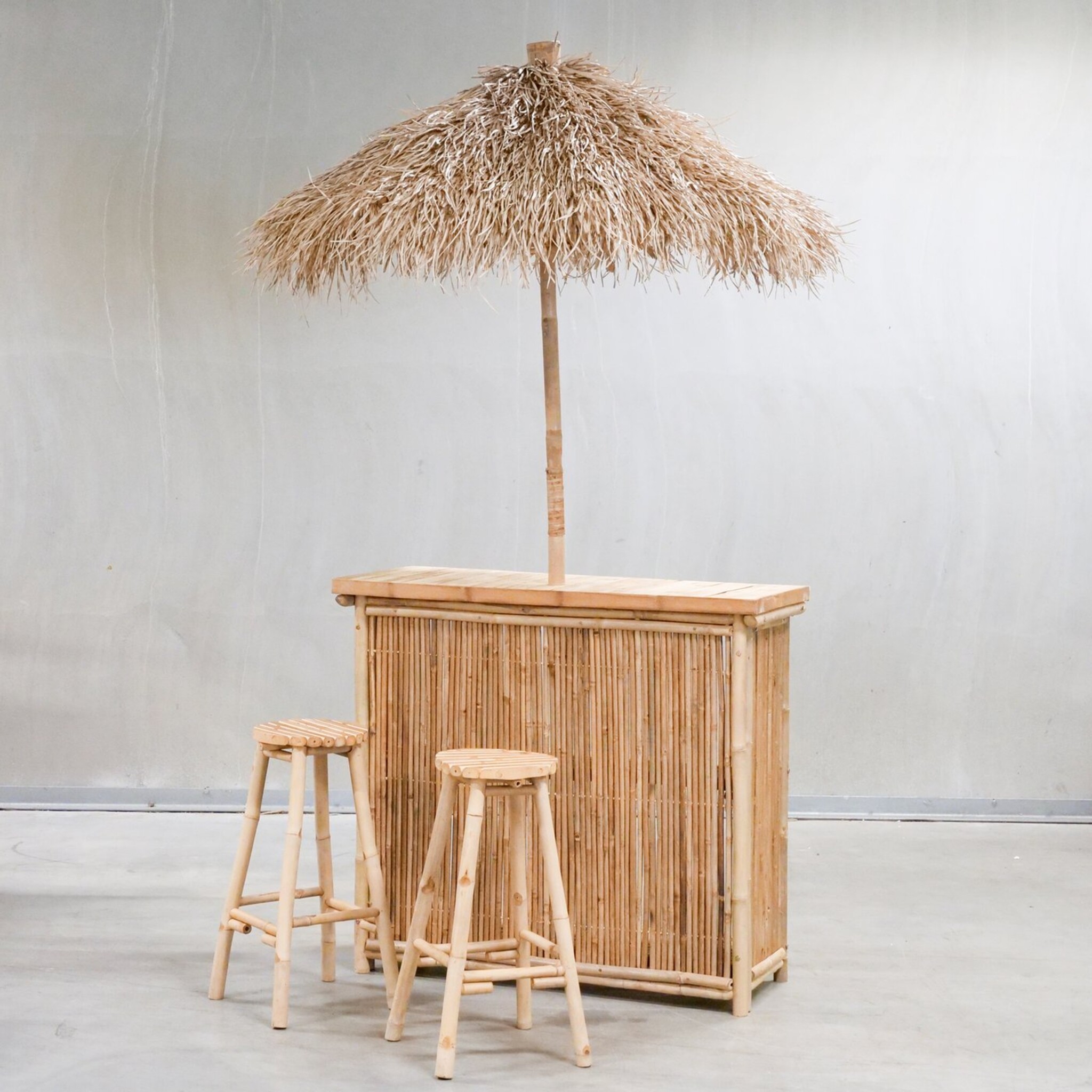 Hausbar Lania aus Bambus, 4 tlg., natur 