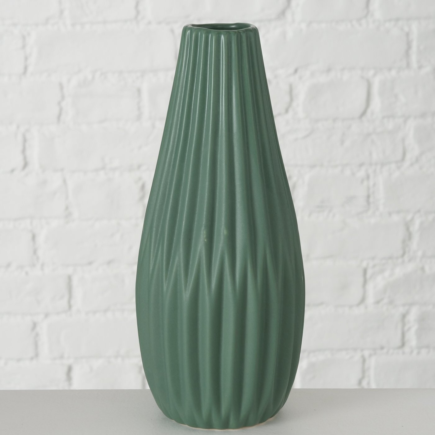 Hohe Vase Lenja 2er grün, grün