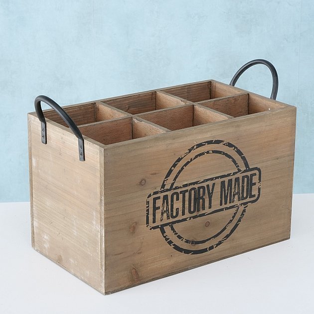 Holzkiste Box Original mit Henkel, natur 