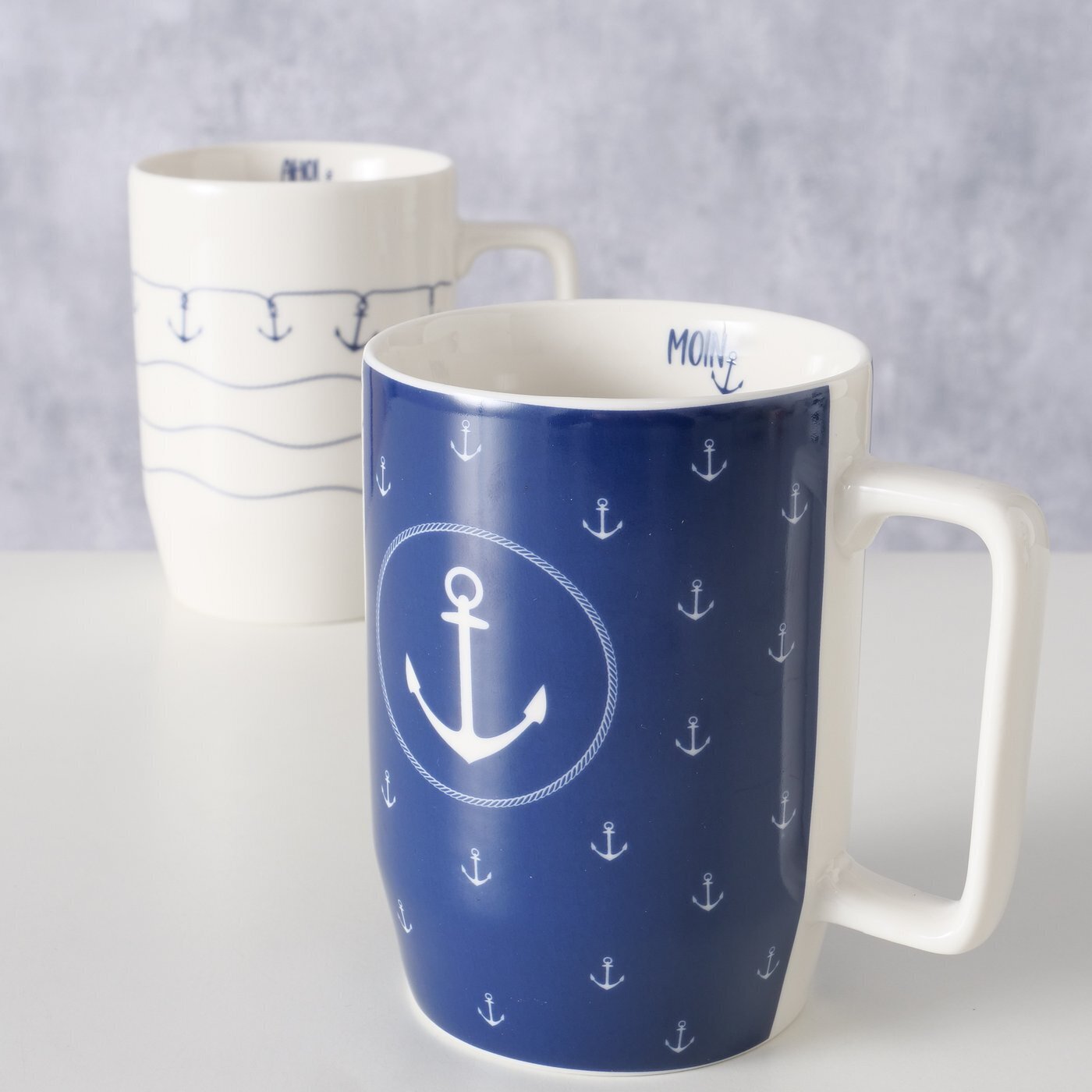 Jumbobecher Büsum 2er, weiss 