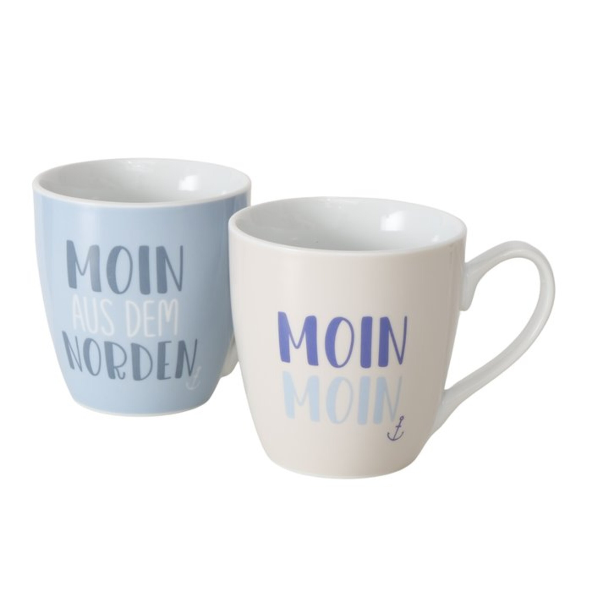Jumbobecher Moin, 2er Set, blau 