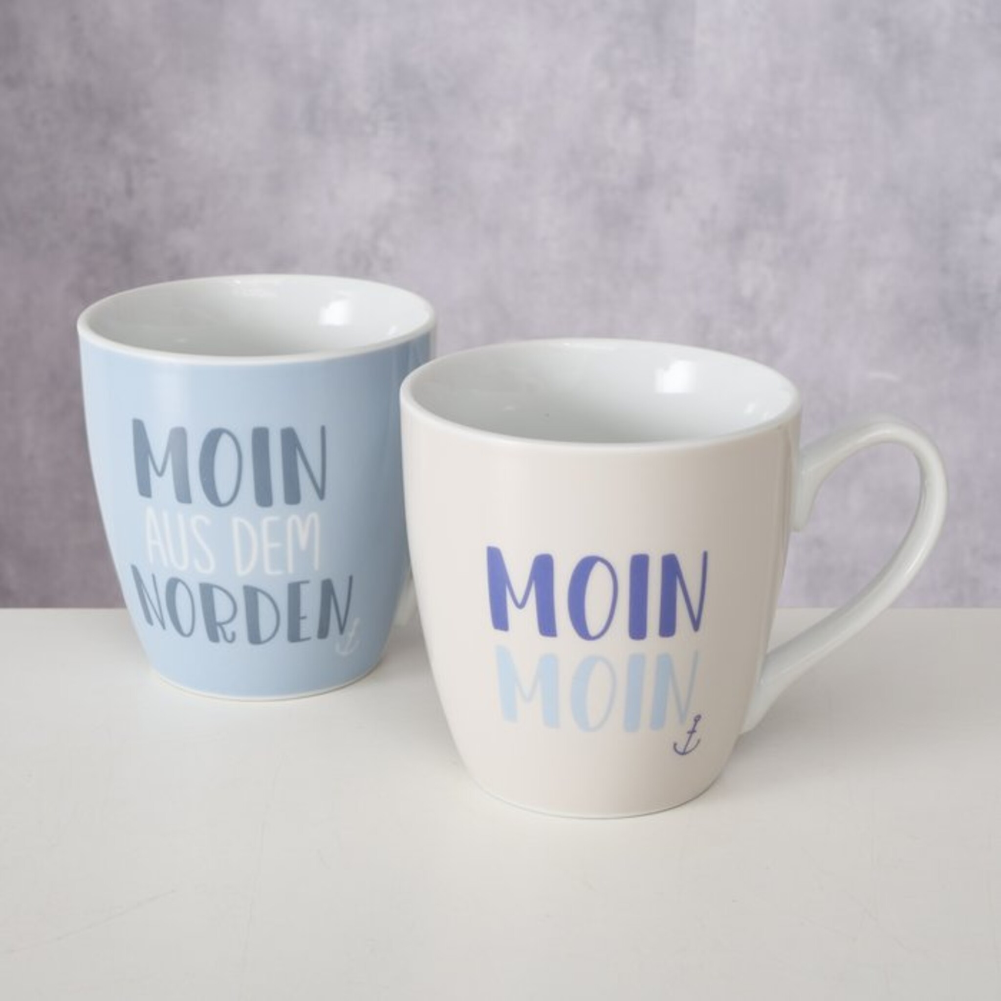 Jumbobecher Moin, 2er Set, blau 
