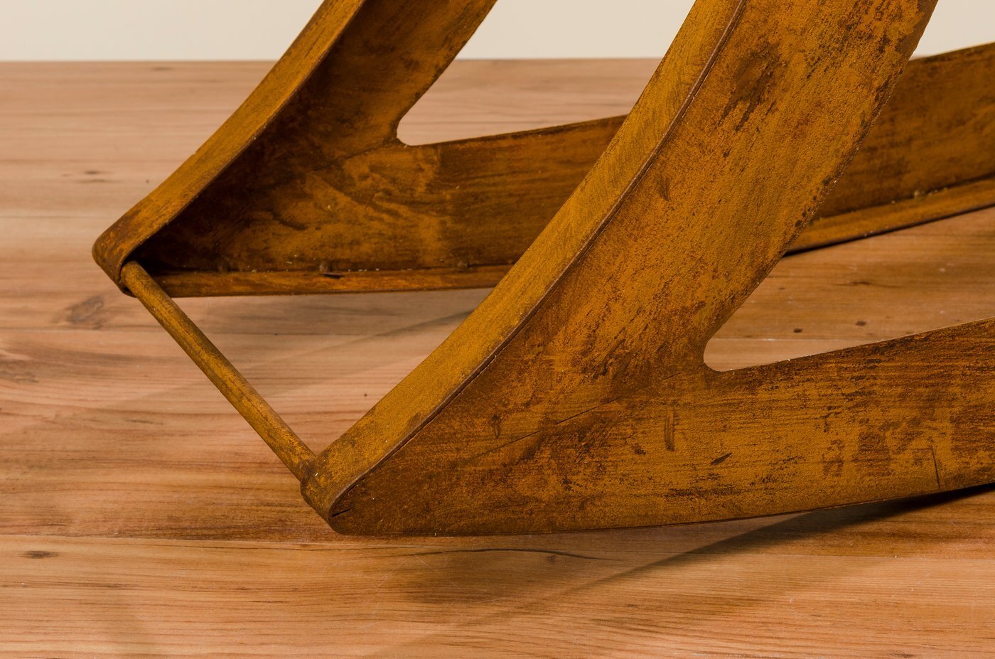 Kaminholzregal Heart, kupfer