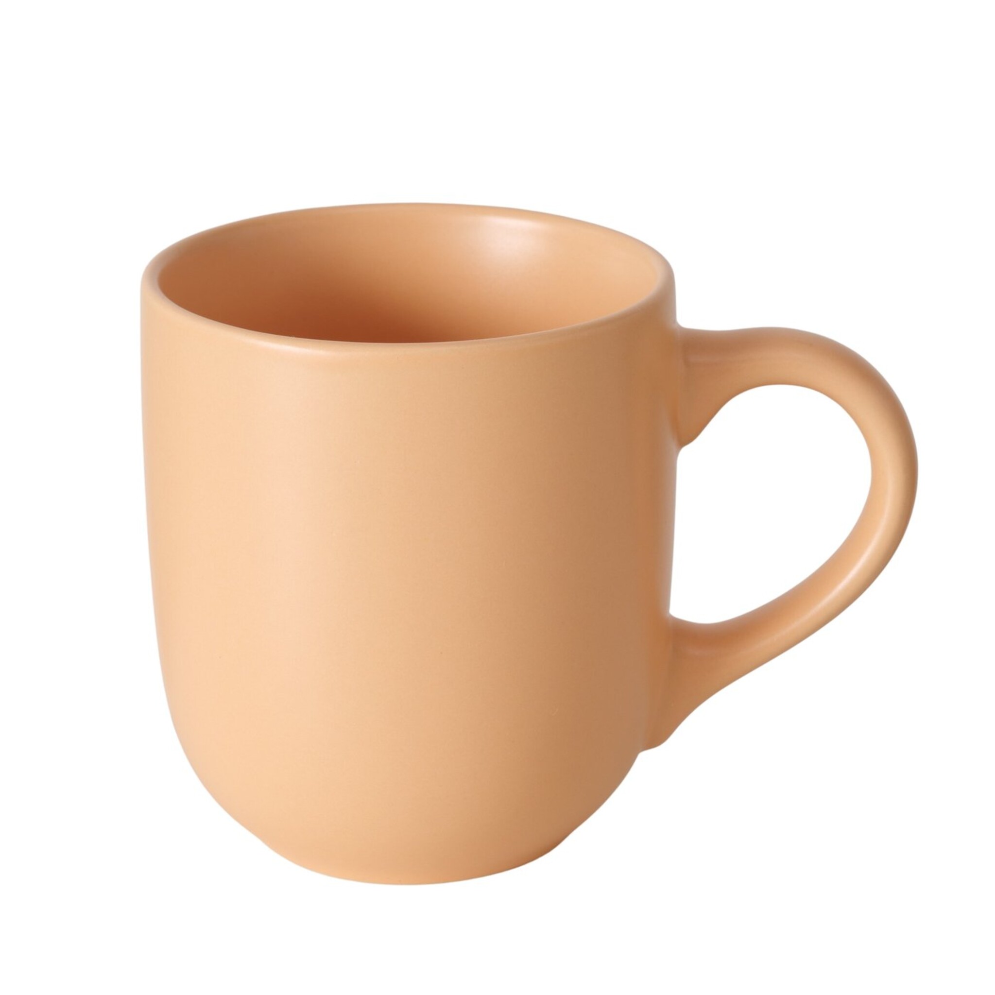 Keramik Becher Pastell, hellorange 