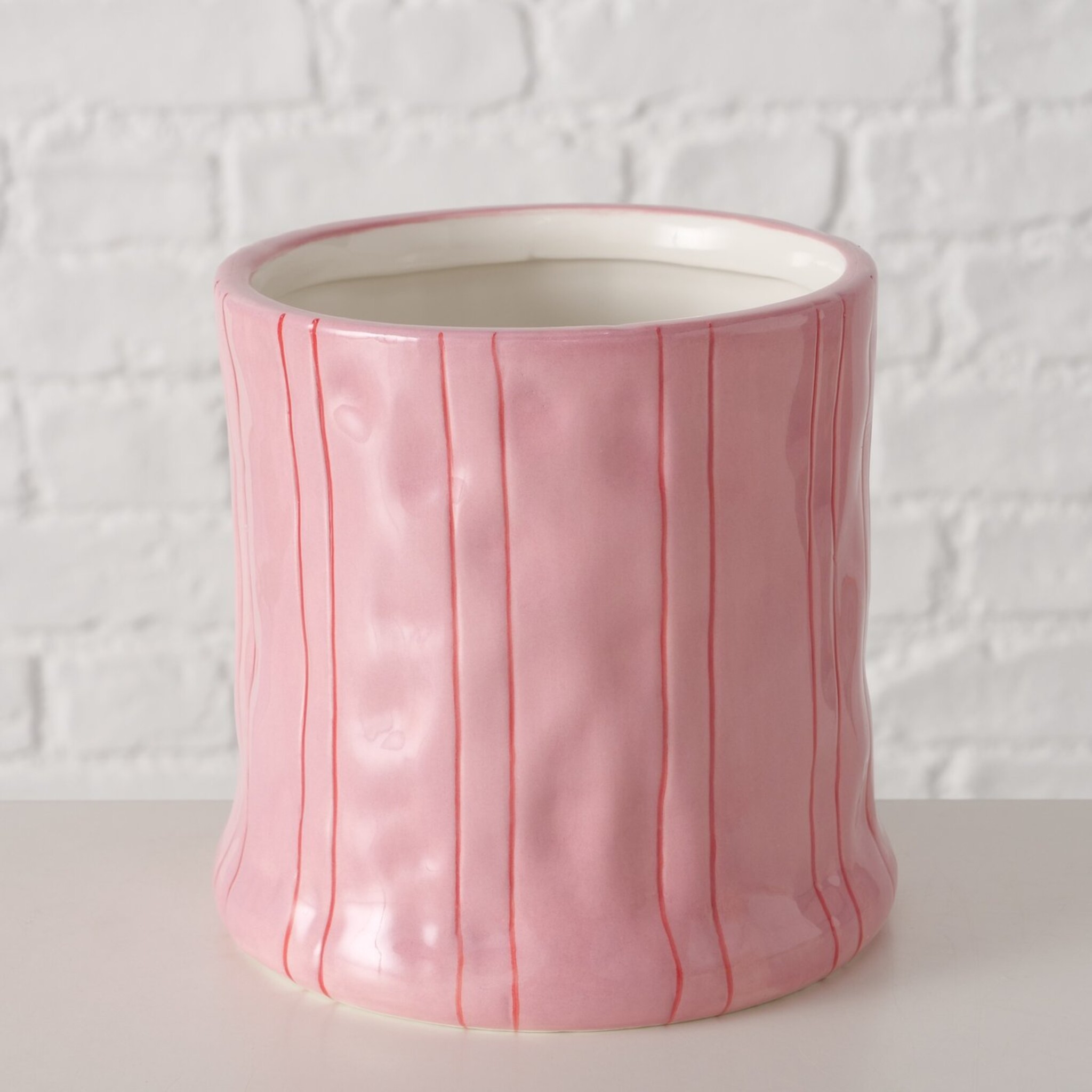 Keramik Blumentopf Nordica, rosa 