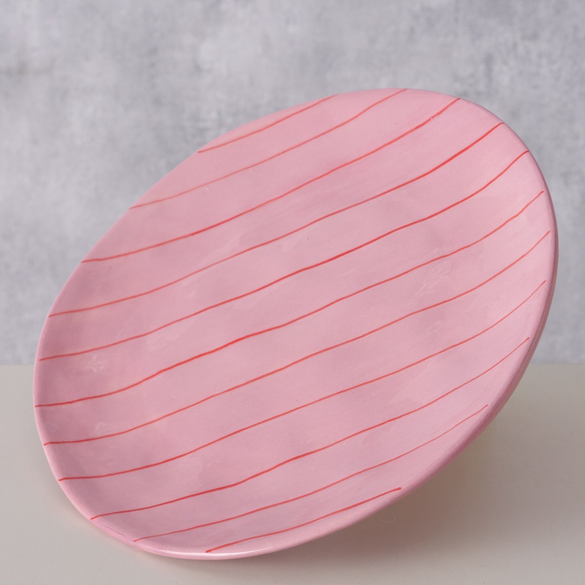 Keramik Teller Nordica, rosa 