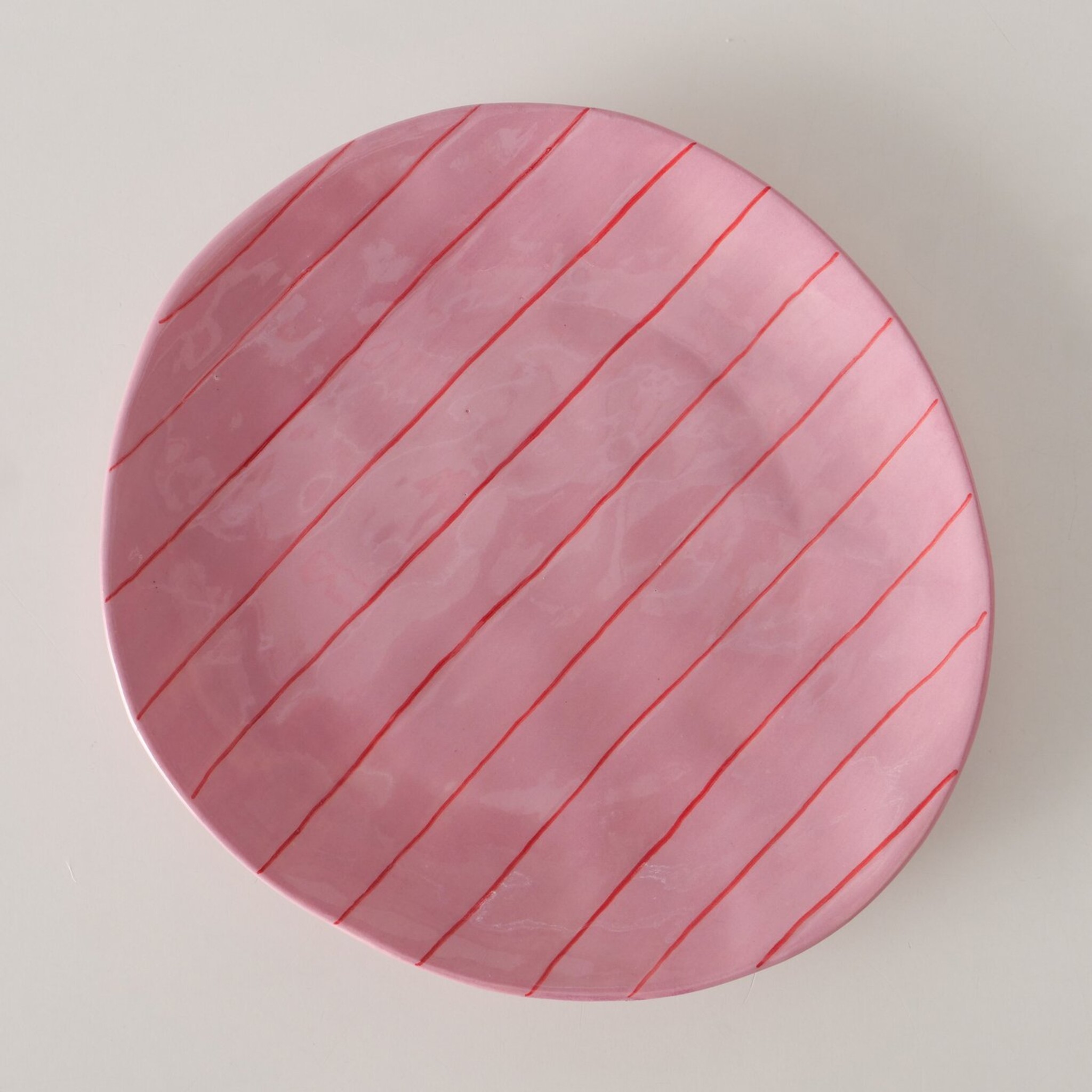 Keramik Teller Nordica, rosa 