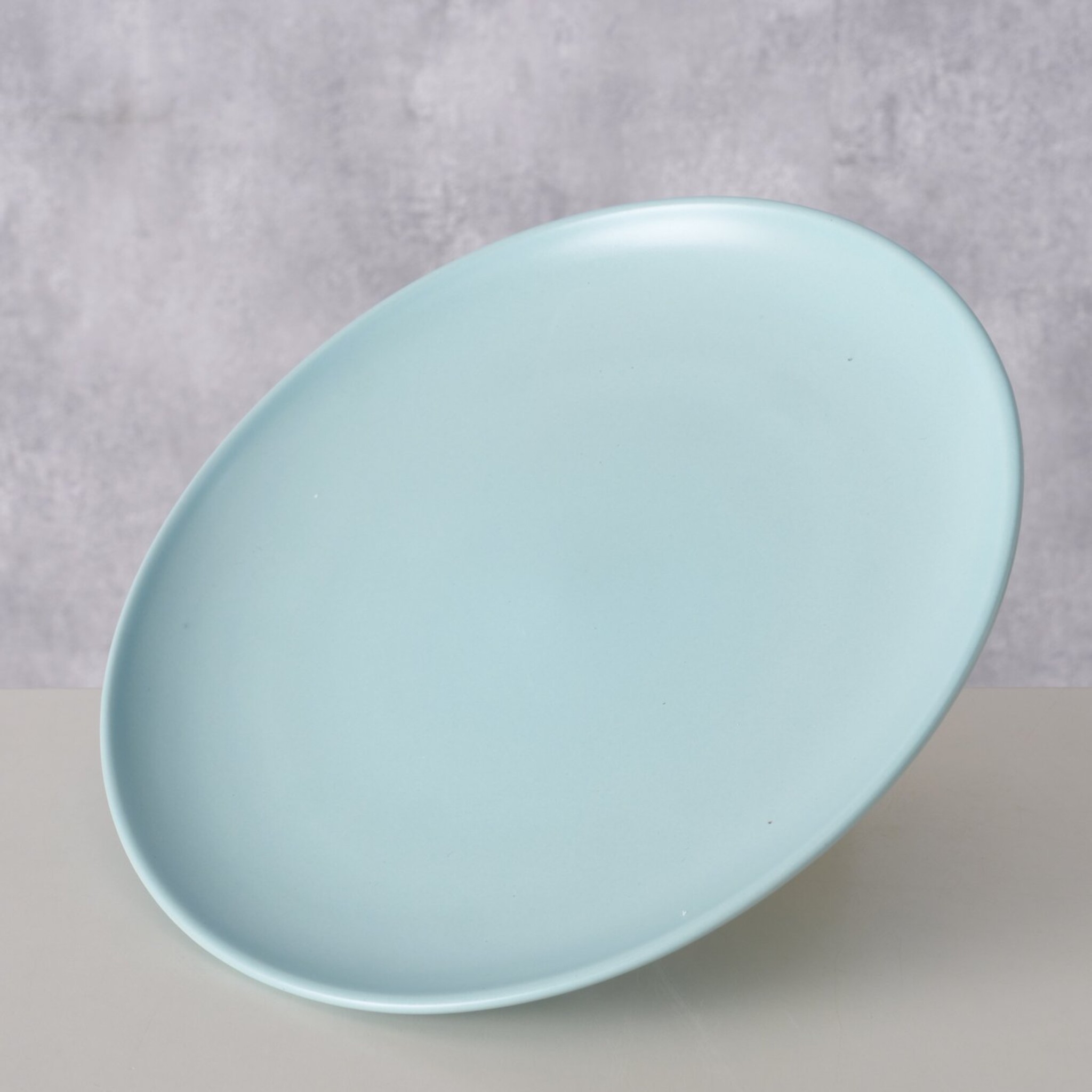 Keramik Teller Pastell, Hellblau 