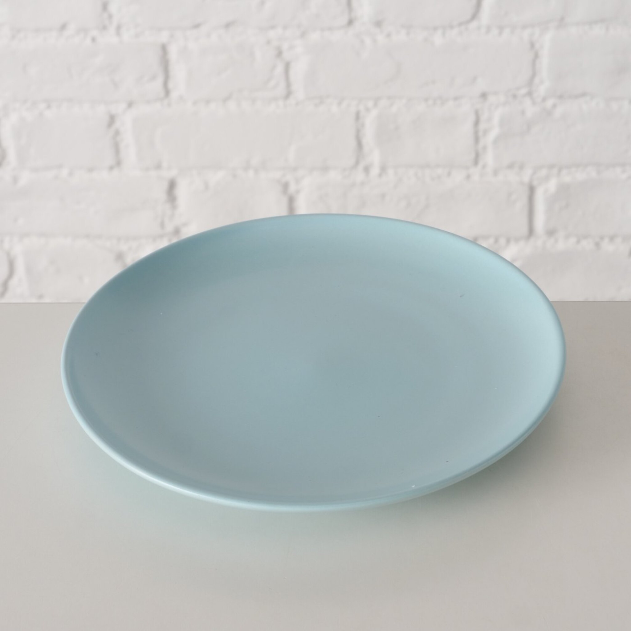 Keramik Teller Pastell, Hellblau 