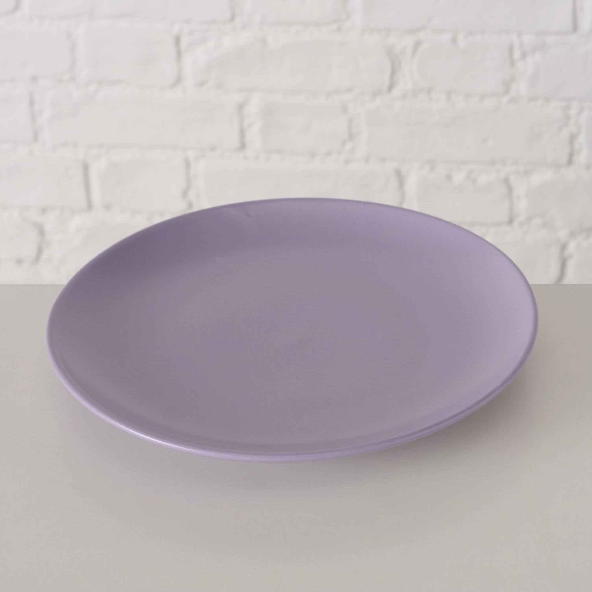 Keramik Teller Pastell, Helllila 