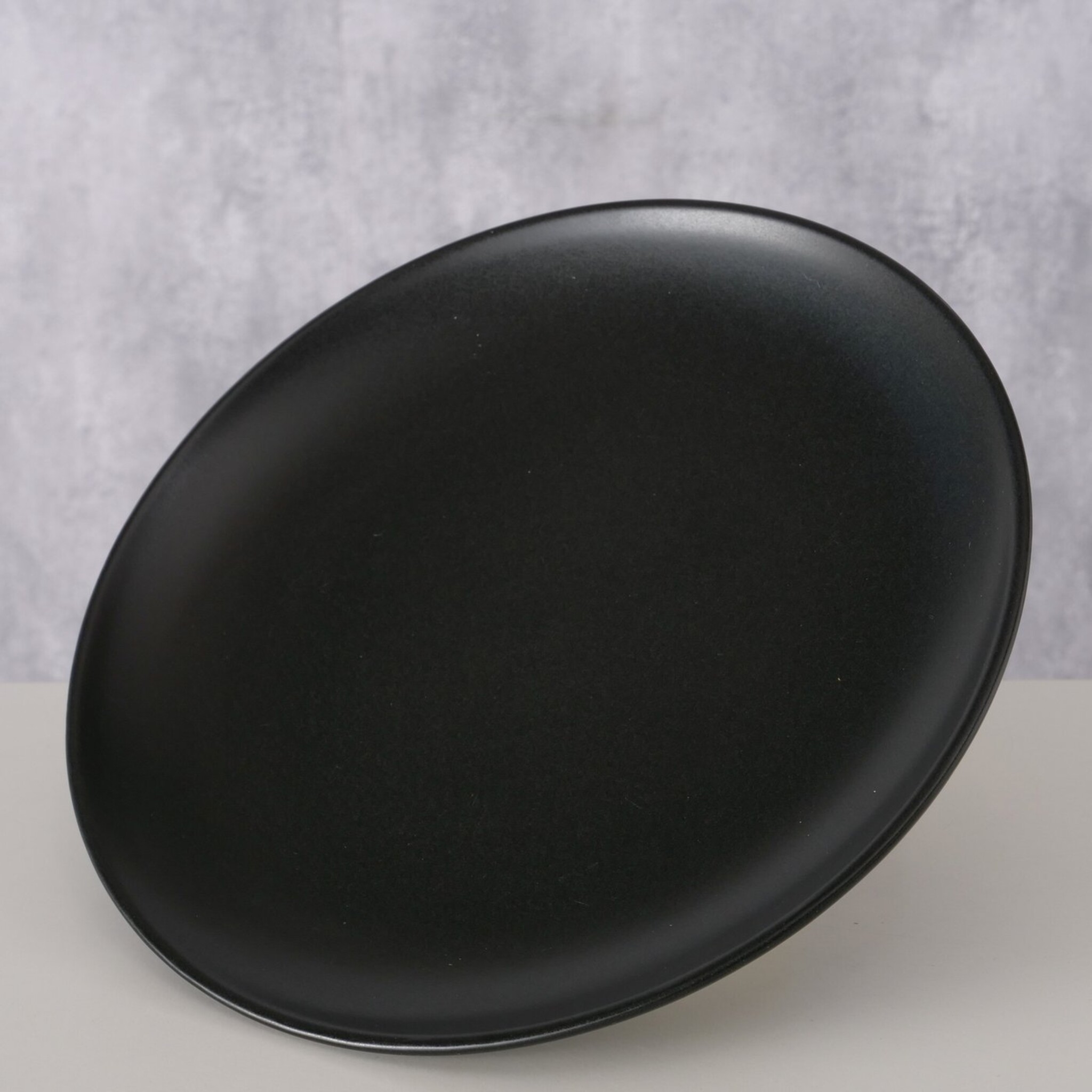 Keramik Teller Pastell, Schwarz 