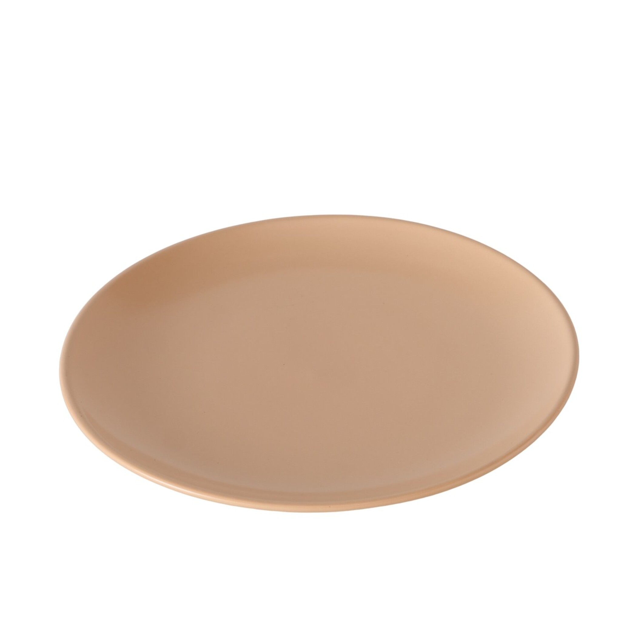 Keramik Teller Pastell, Hellorange 