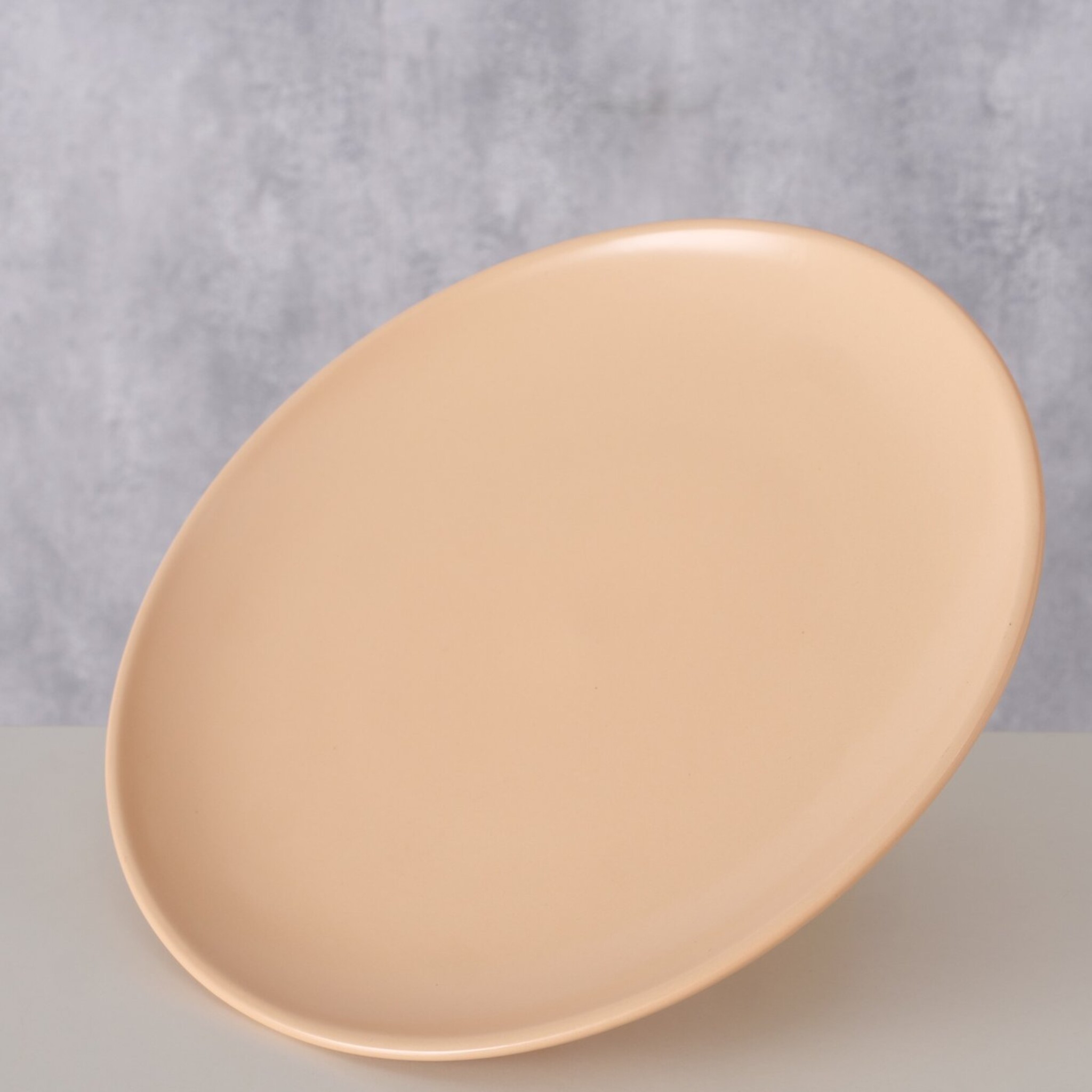 Keramik Teller Pastell, Hellorange 