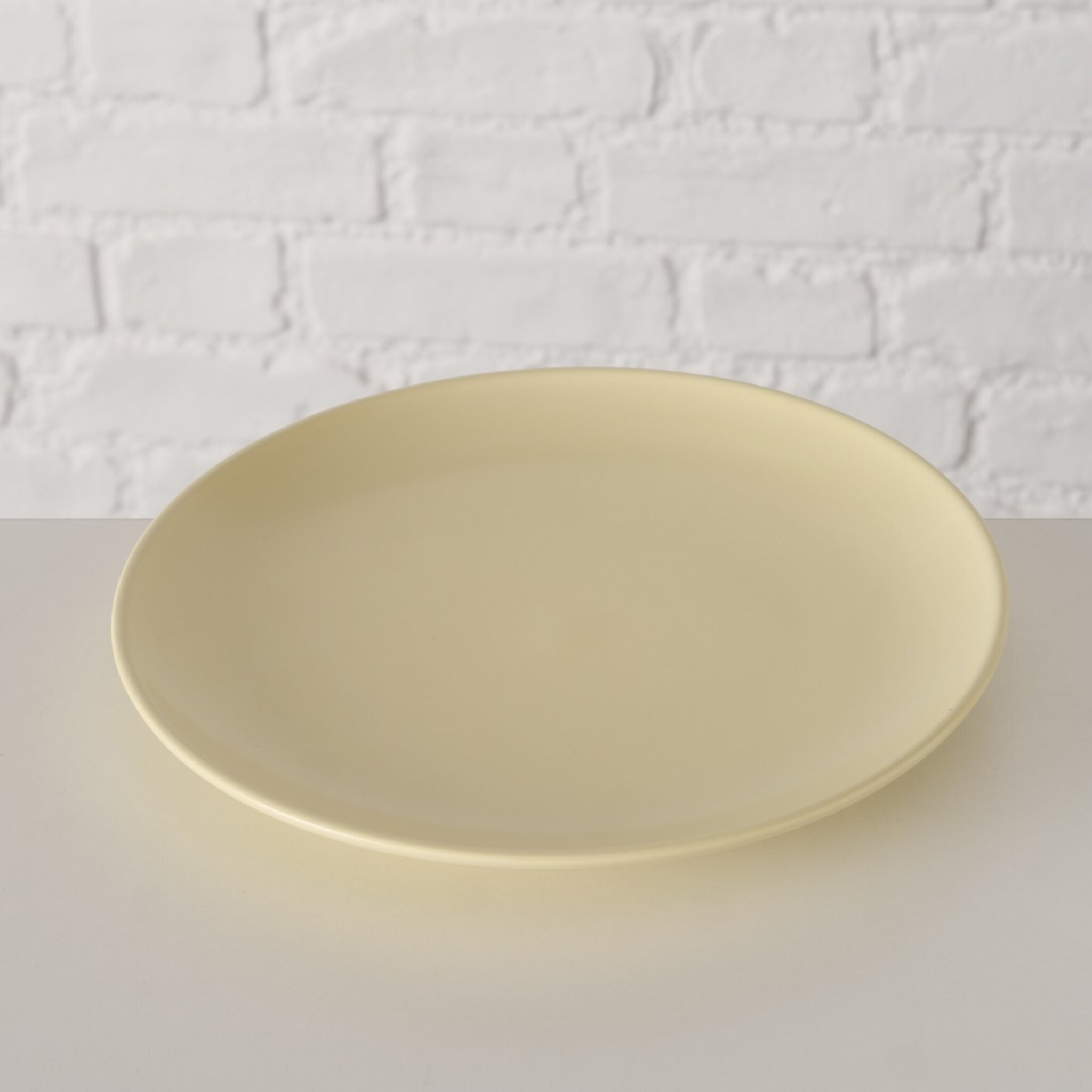 Keramik Teller Pastell, hellgelb 