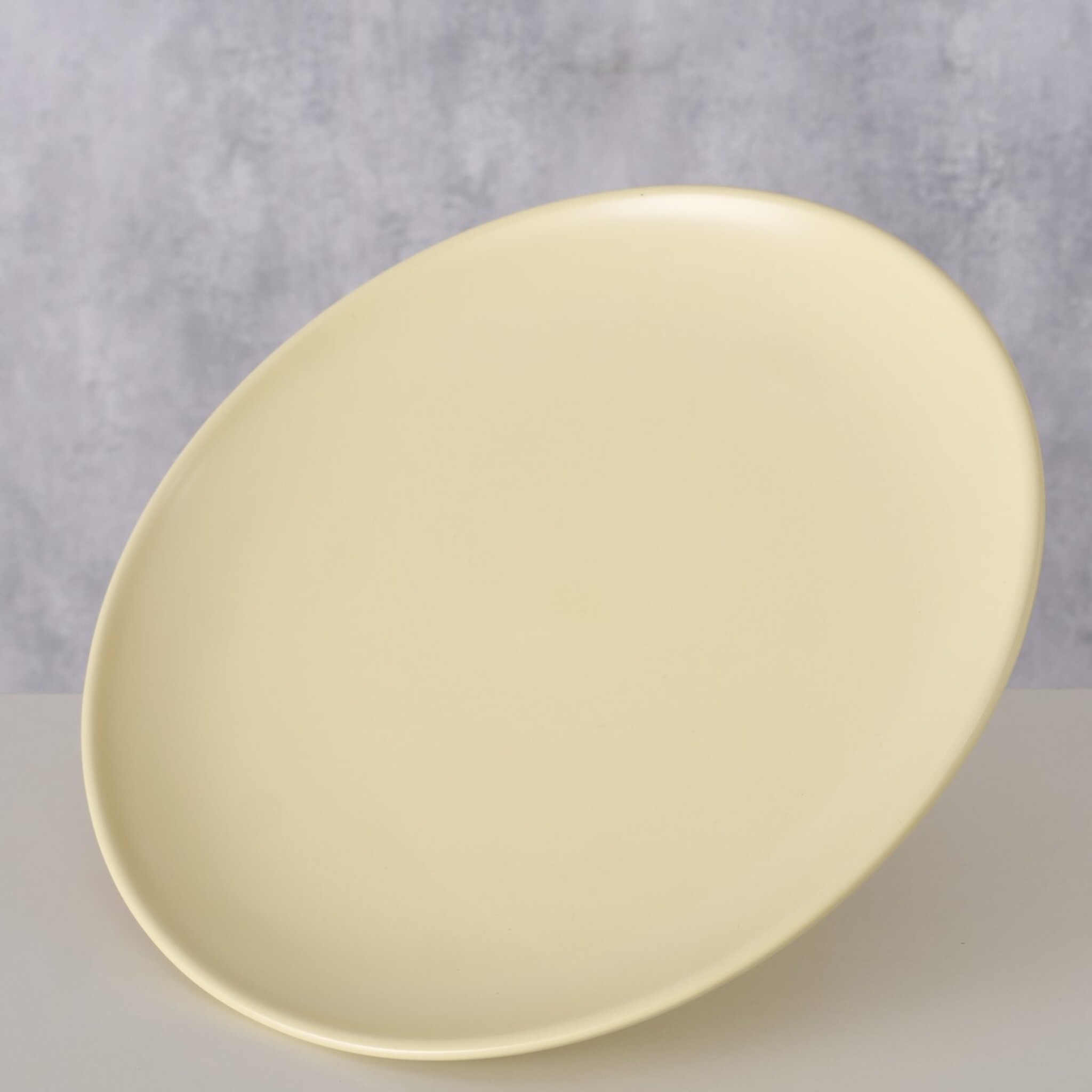 Keramik Teller Pastell, hellgelb 