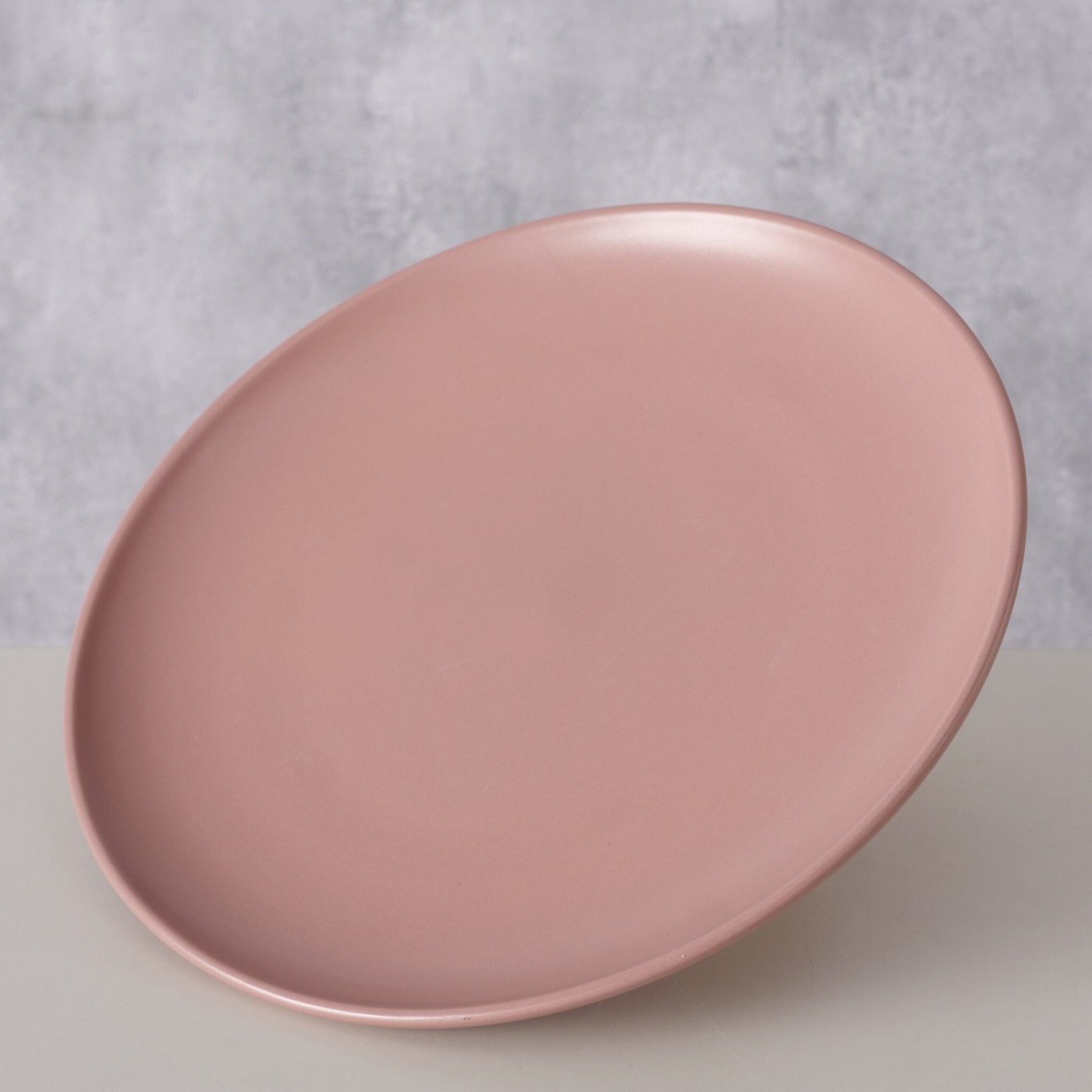 Keramik Teller Pastell, Rose 