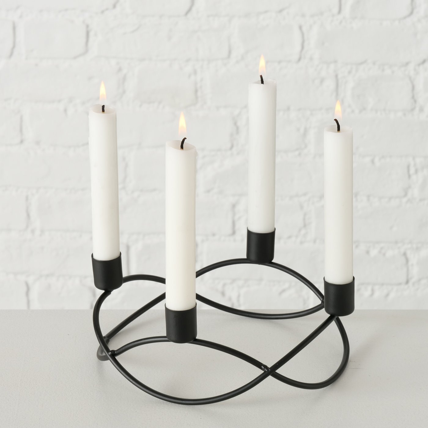 Kerzenleuchter Avery, schwarz 