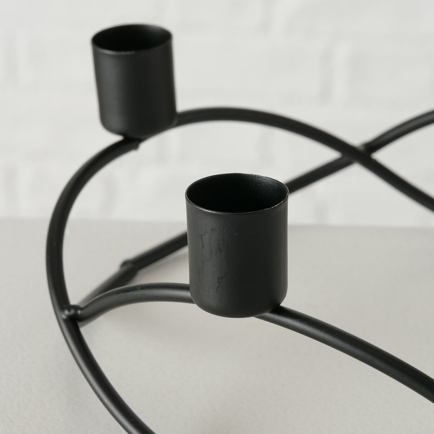 Kerzenleuchter Avery, schwarz 