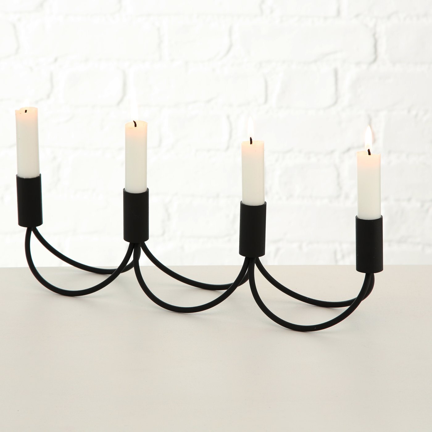 Kerzenleuchter Berit, schwarz 