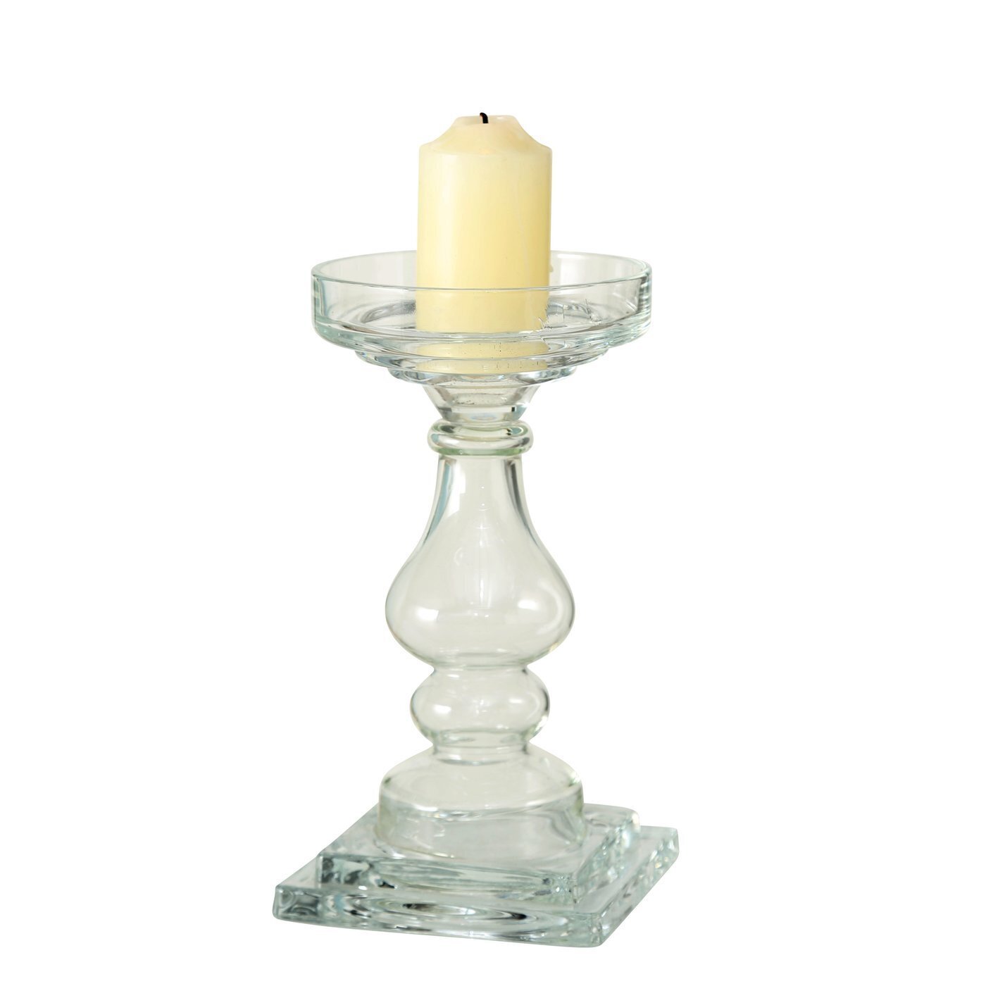 Kerzenleuchter Deven, klar 24cm, Ø13cm