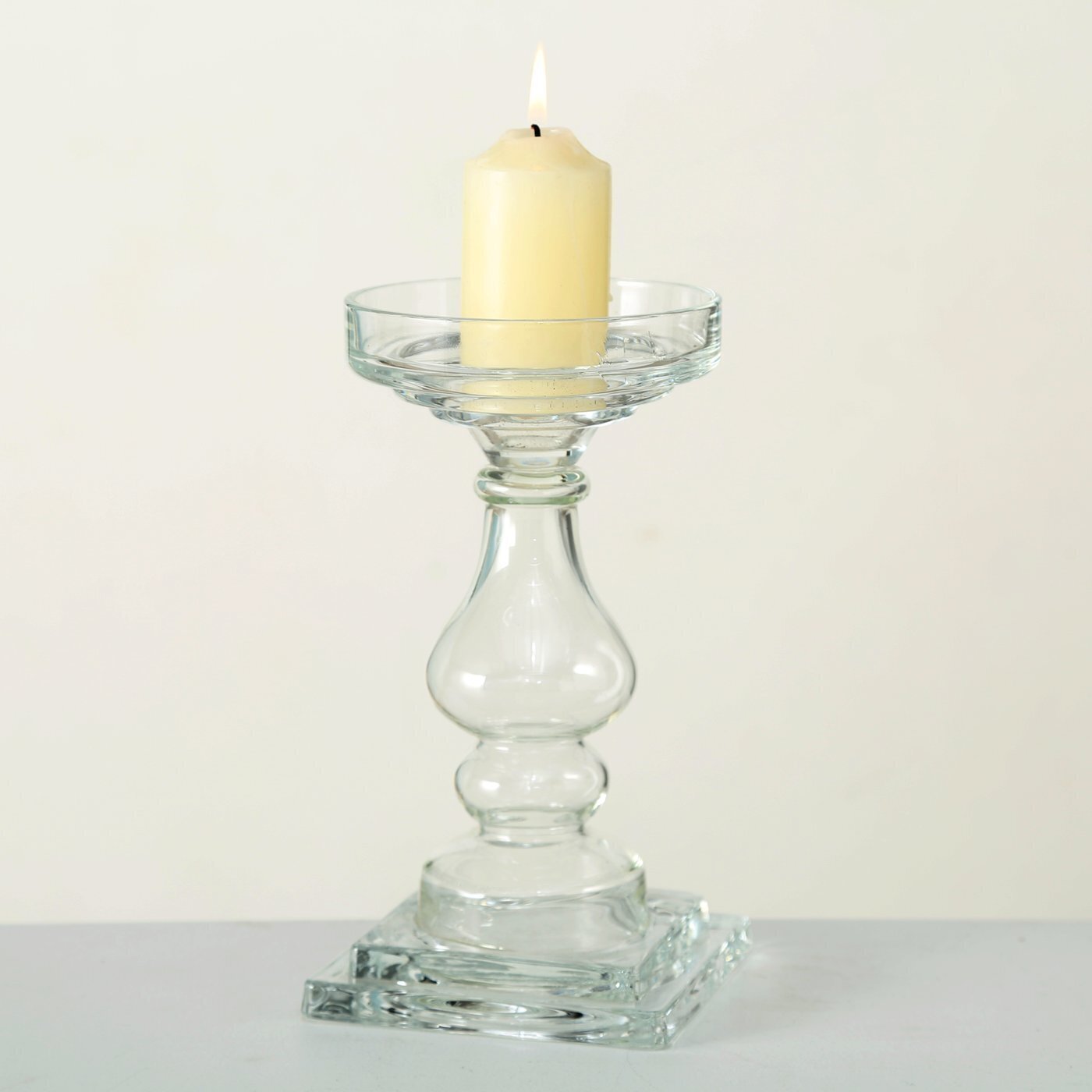 Kerzenleuchter Deven, klar 24cm, Ø13cm