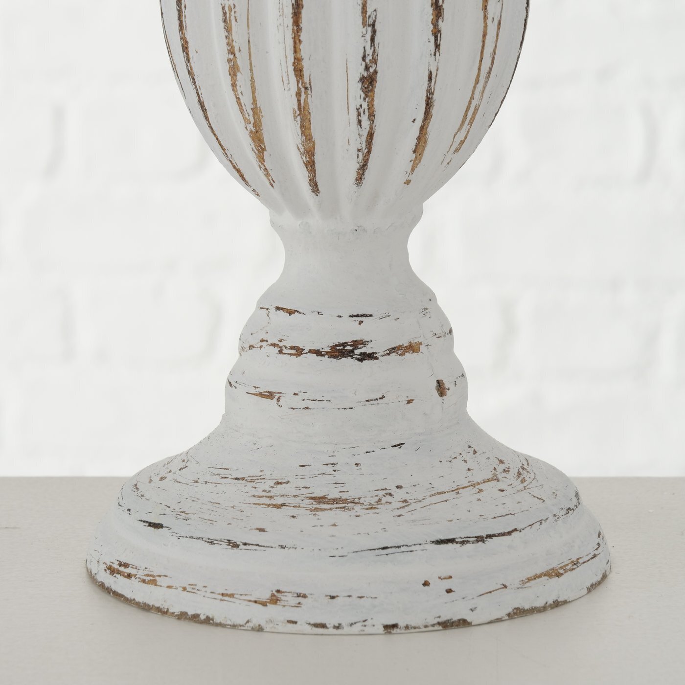 Kerzenleuchter Dinah aus Holz, weiss 