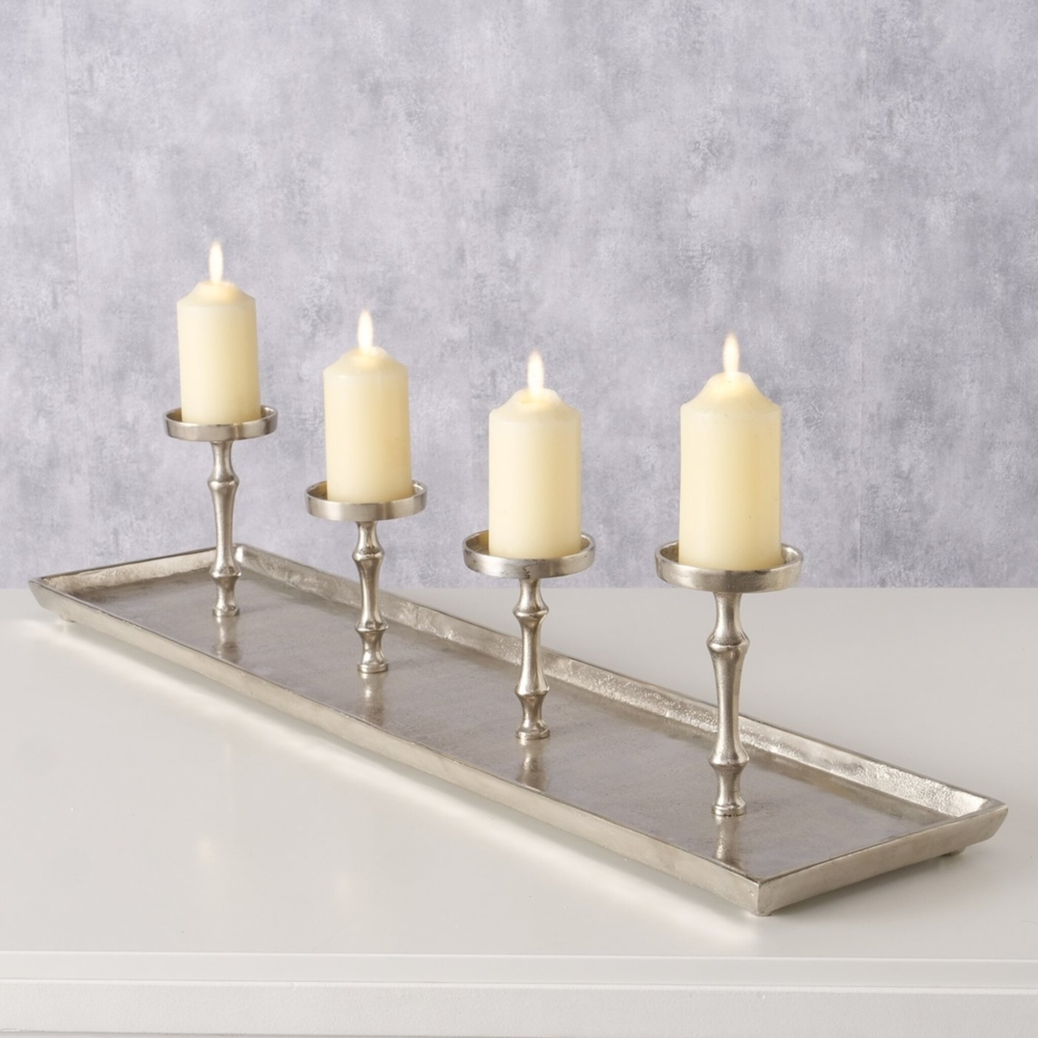 Kerzenleuchter Furo, silber 99 x 23 x 20,5 cm