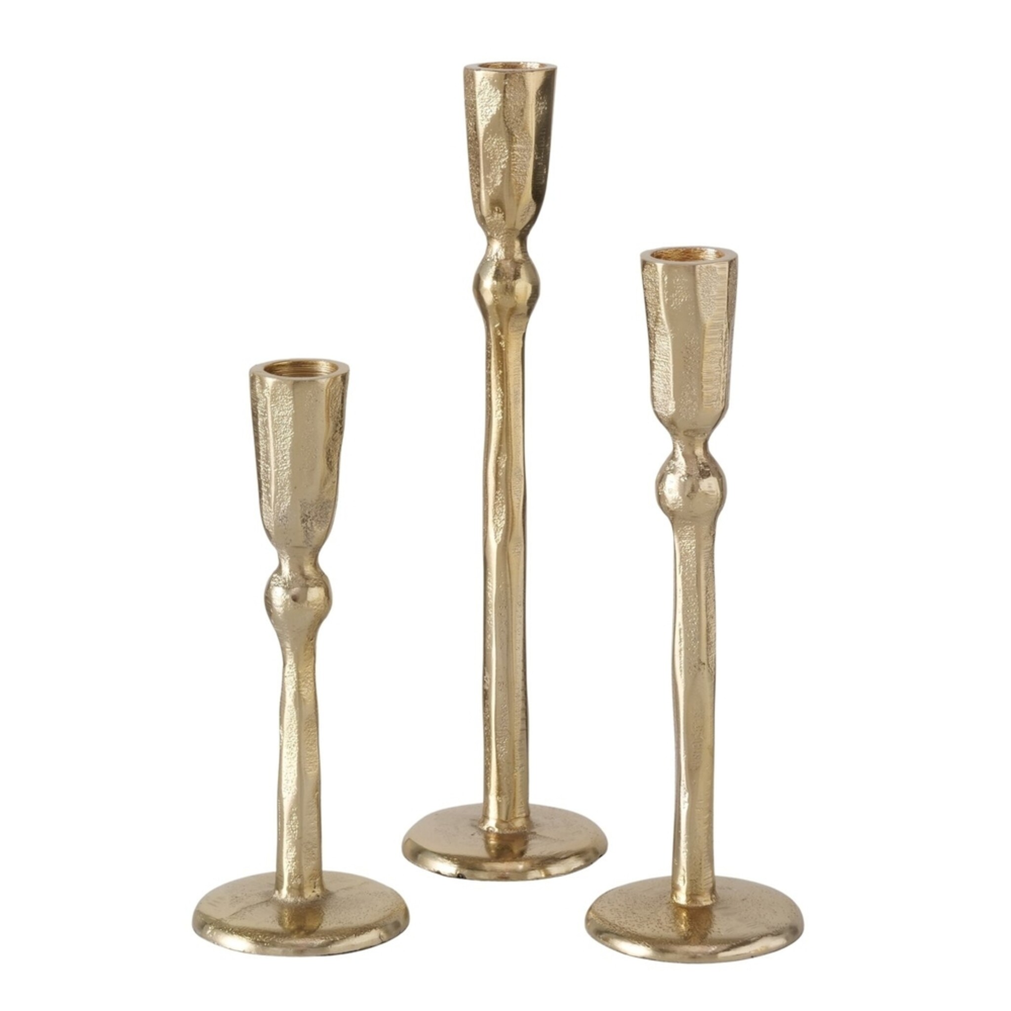 Kerzenleuchter Jamba, 3 tlg, gold 