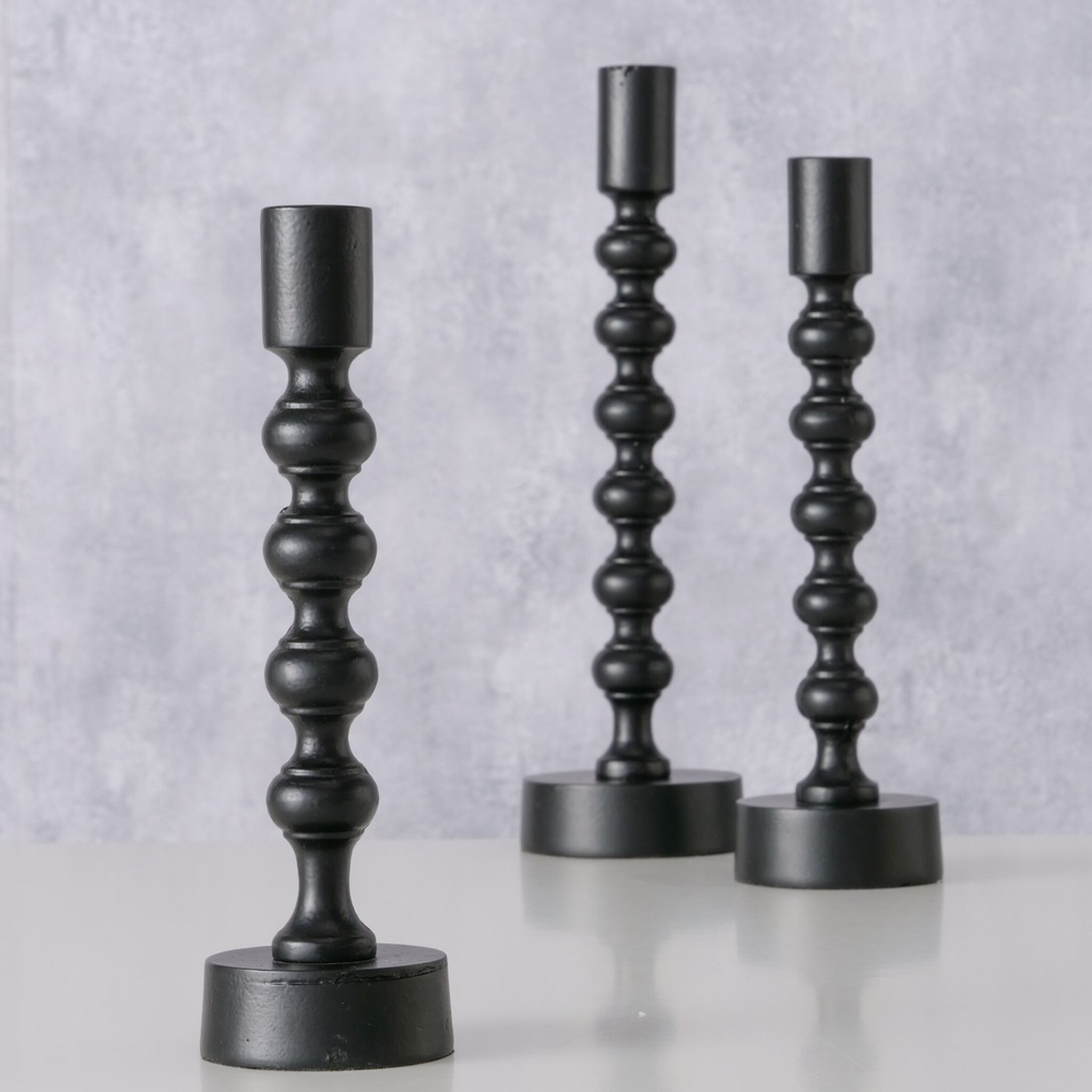 Kerzenleuchter Klisko, schwarz 